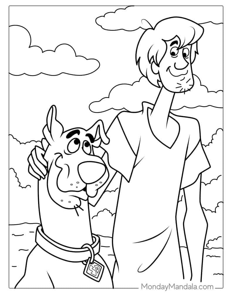 30 Scooby-Doo Coloring Pages (Free Pdf Printables) regarding Free Printable Coloring Pages Scooby Doo