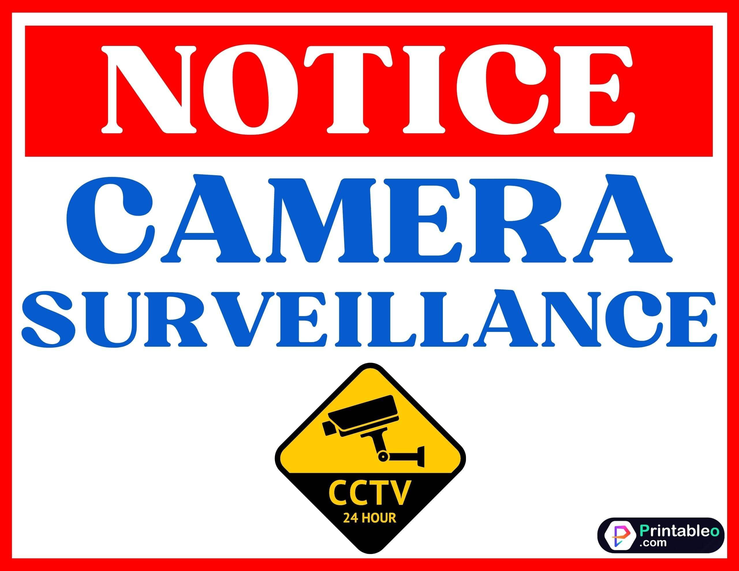 30+ Security Camera Sign | Printable Free Pdf | Printable Signs regarding Printable Video Surveillance Signs Free