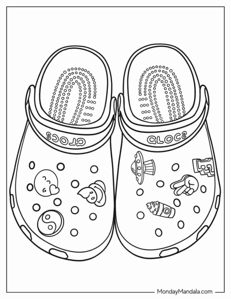 30 Shoe Coloring Pages (Free Pdf Printables) within Free Printable Shoe Print Template