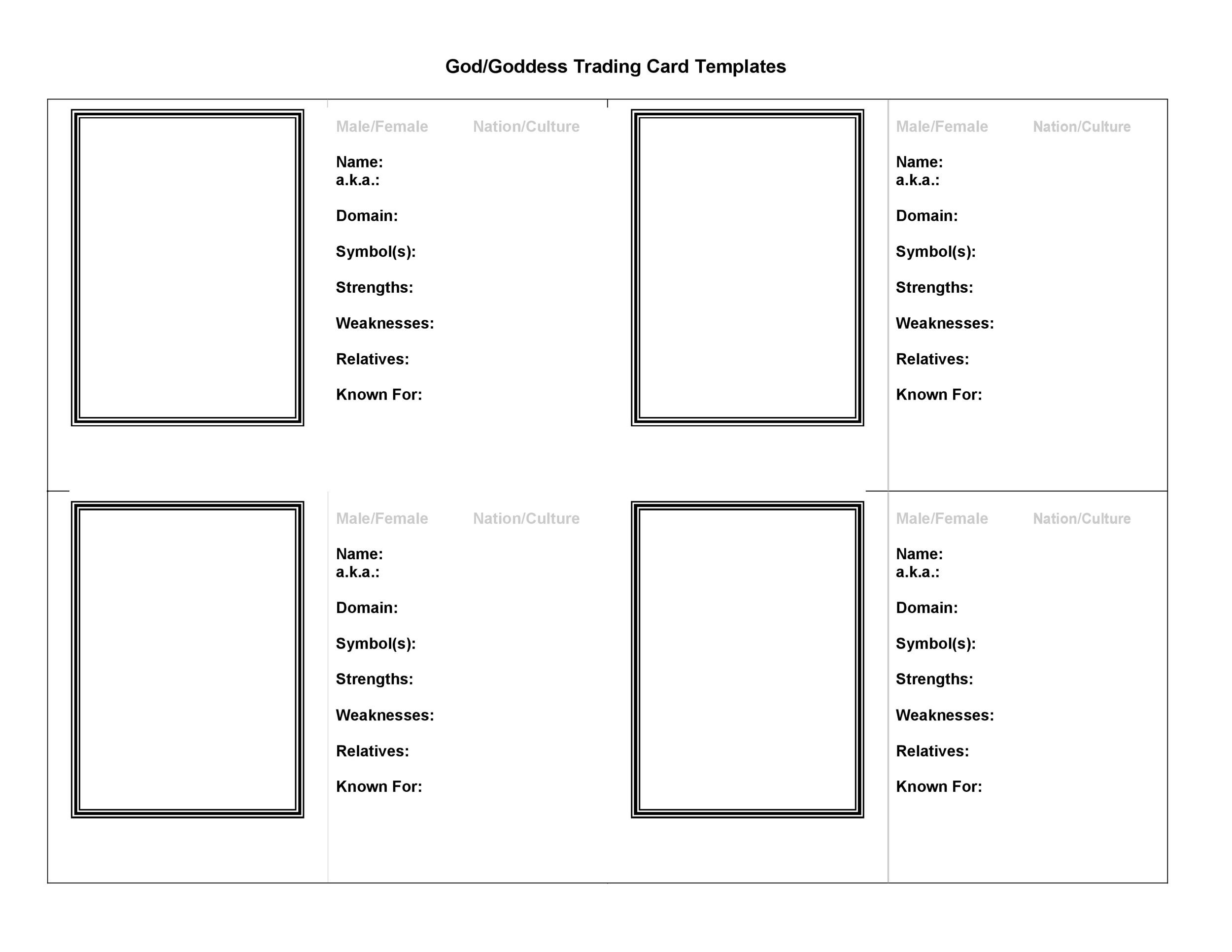 33 Free Trading Card Templates (Baseball, Football, Etc..) ᐅ throughout Free Printable Baseball Card Template