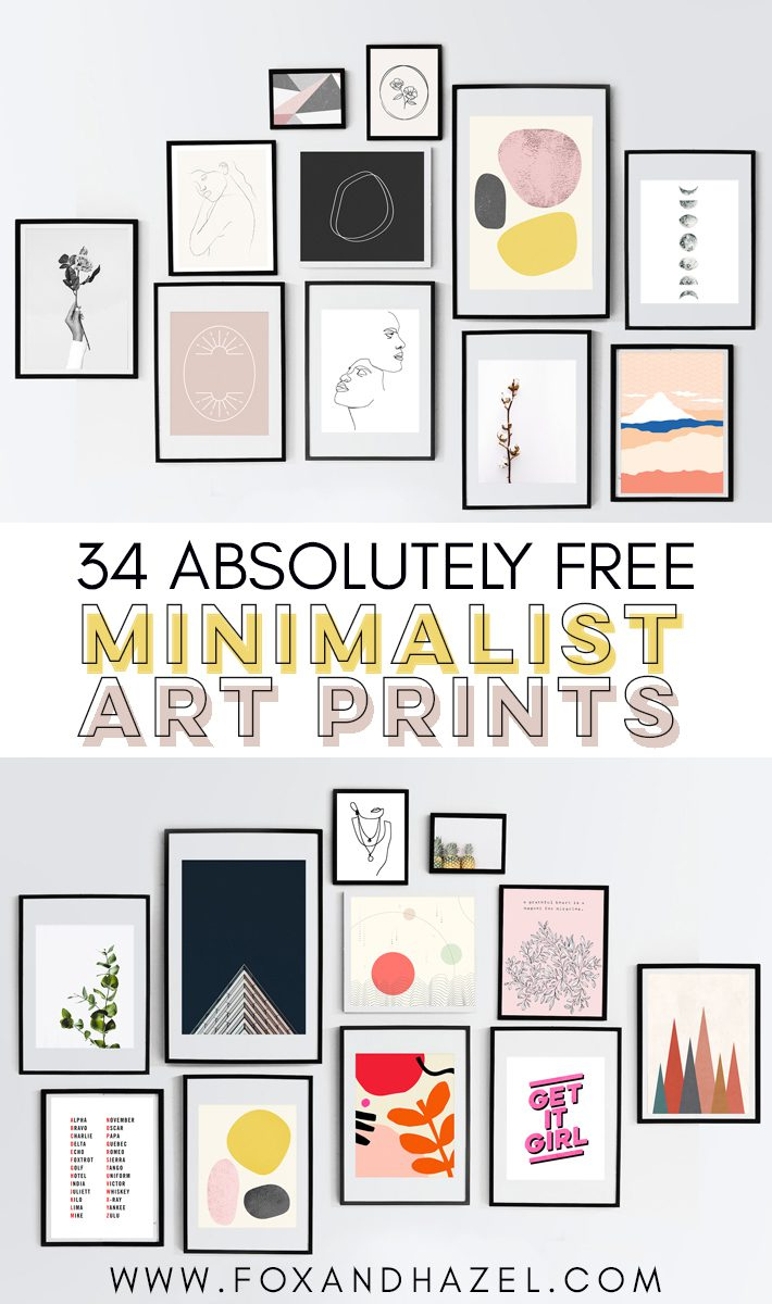 34 Absolutely &amp;amp; Totally Free Minimalist Art Prints | Fox + Hazel intended for Free Printable Art Pictures