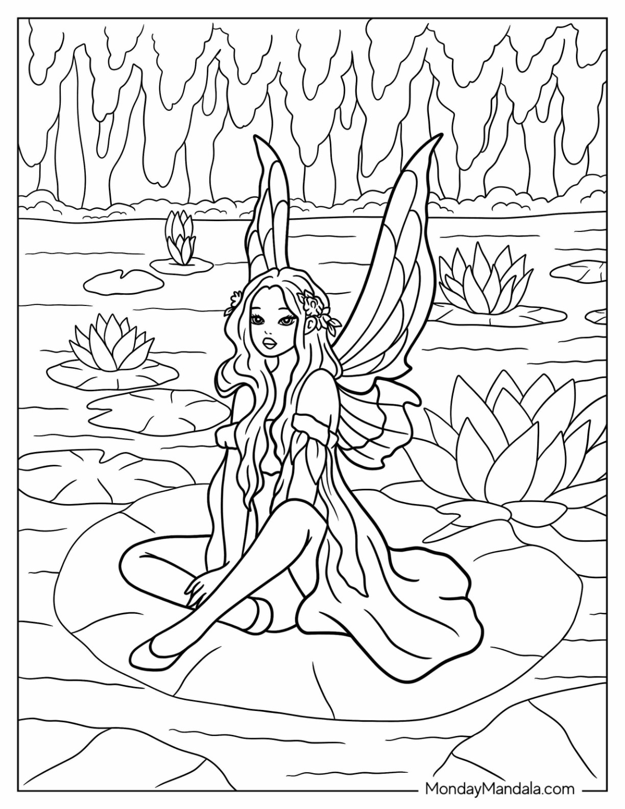 34 Fairy Coloring Pages (Free Pdf Printables) for Free Printable Fairy Coloring Pictures