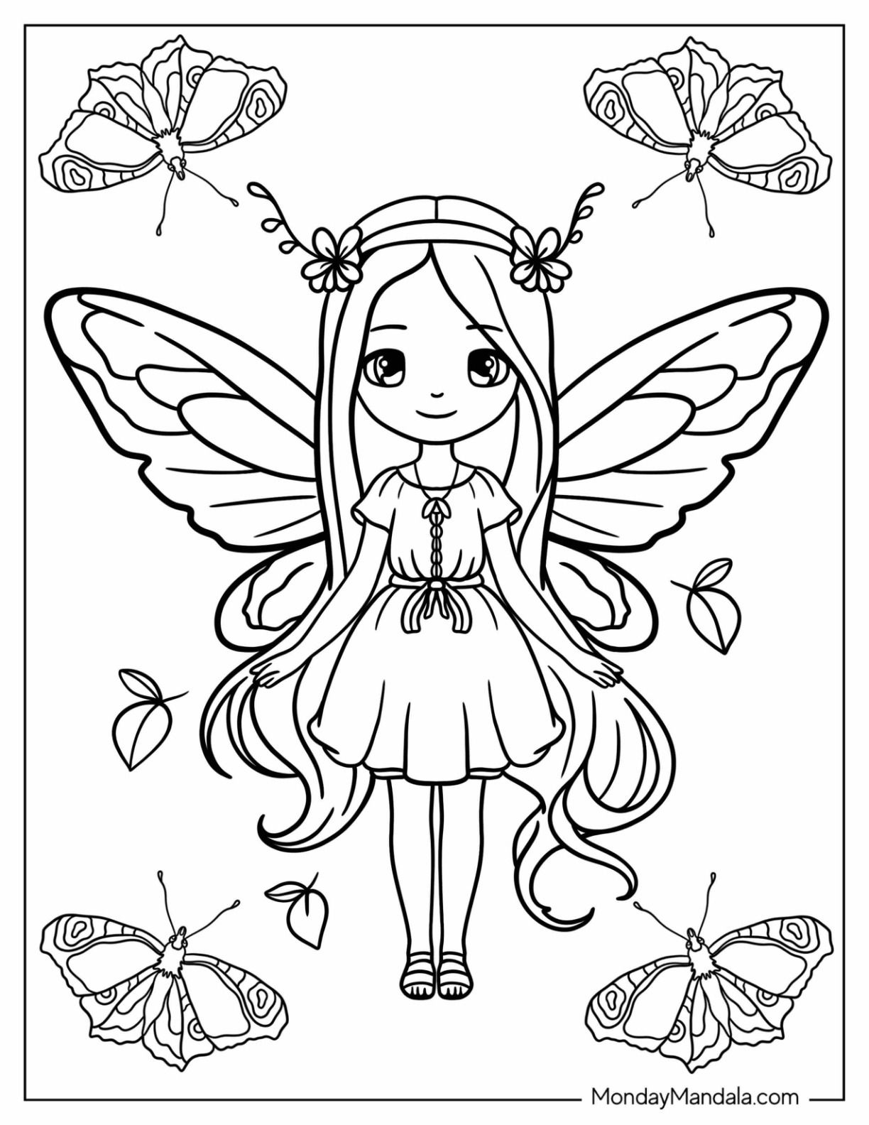 34 Fairy Coloring Pages (Free Pdf Printables) In 2024 | Fairy with Free Printable Fairy Coloring Pictures