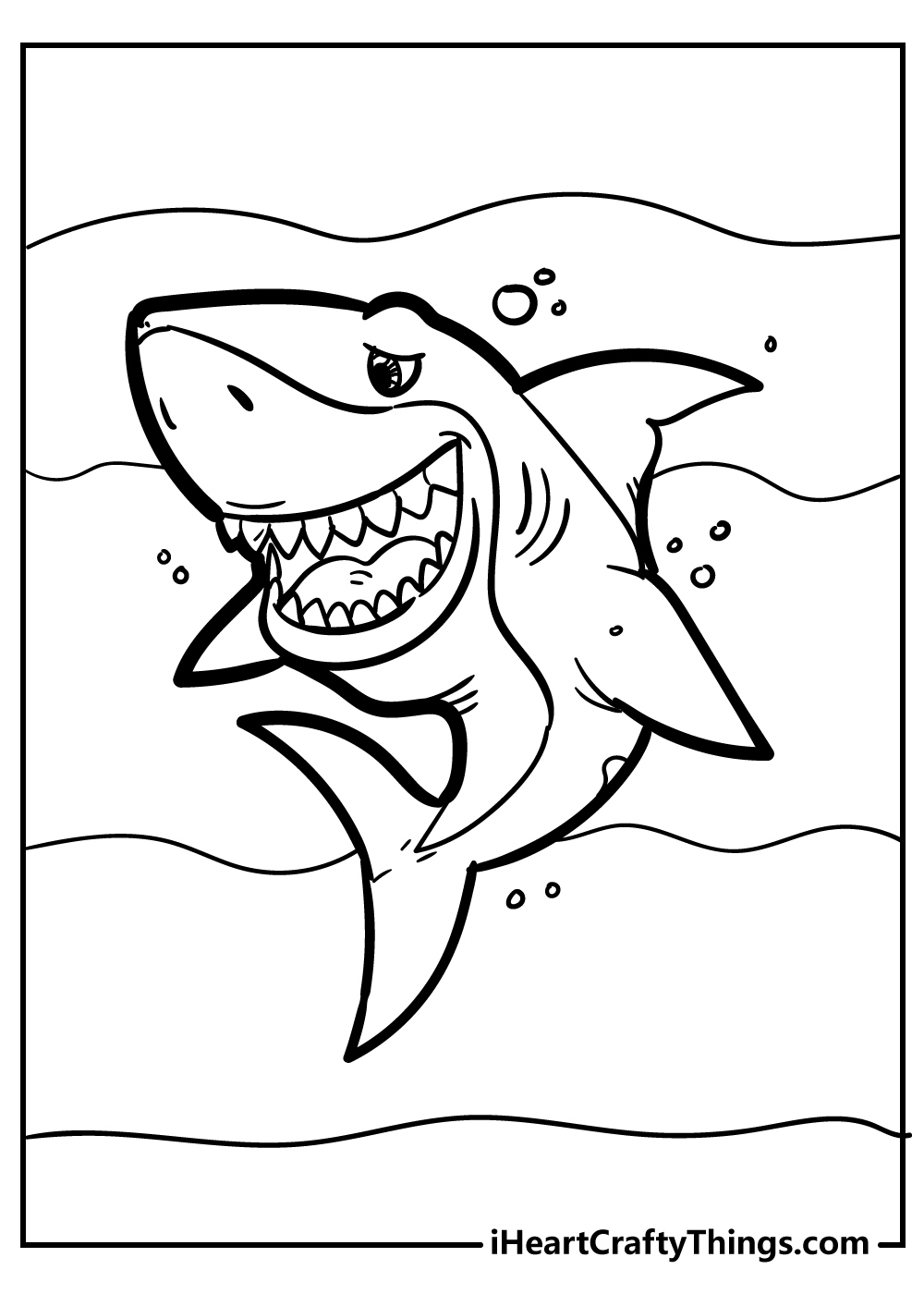 35 Shark Coloring Pages (100% Free Printables) in Free Shark Printables