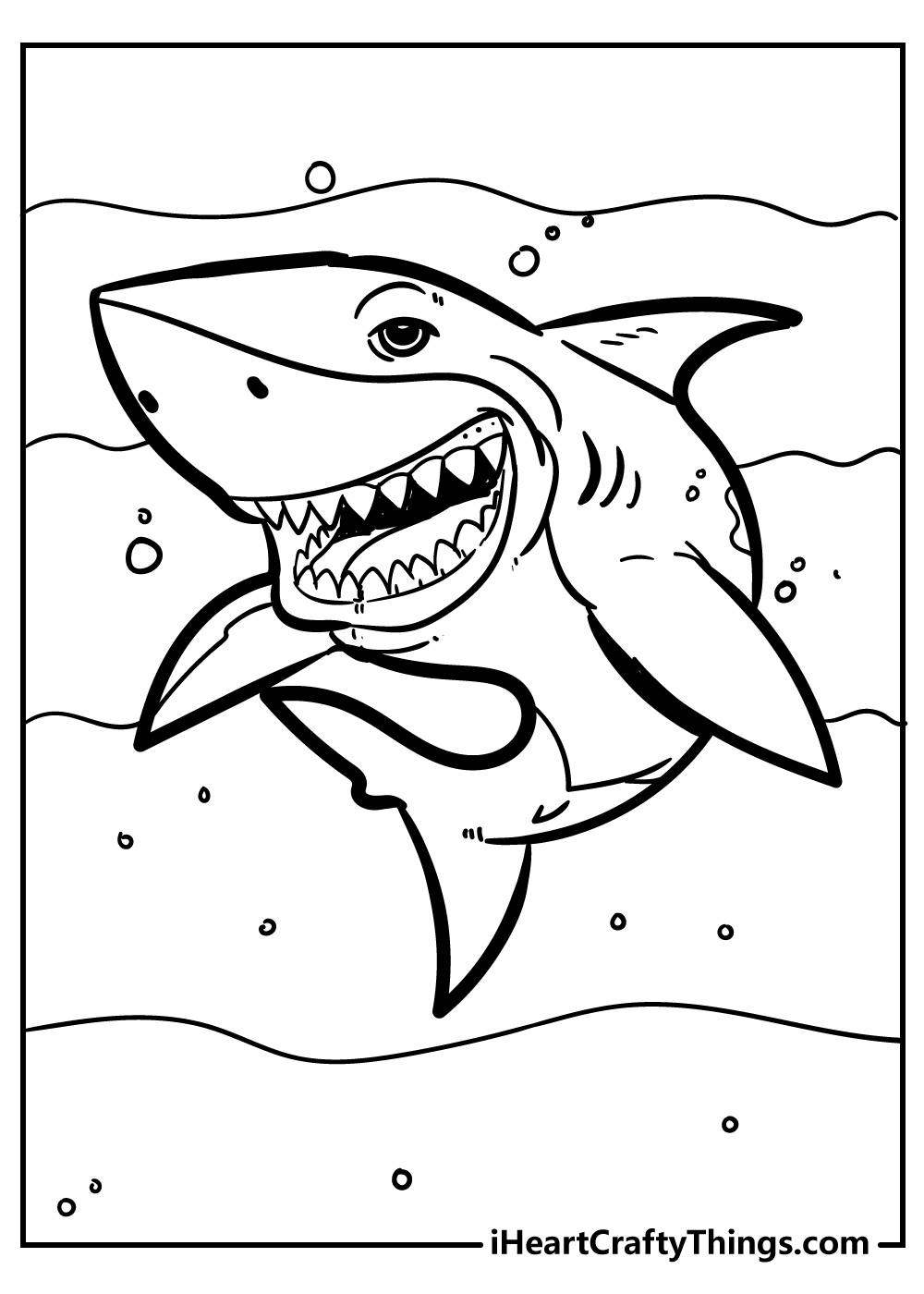 35 Shark Coloring Pages (100% Free Printables) with Free Shark Printables