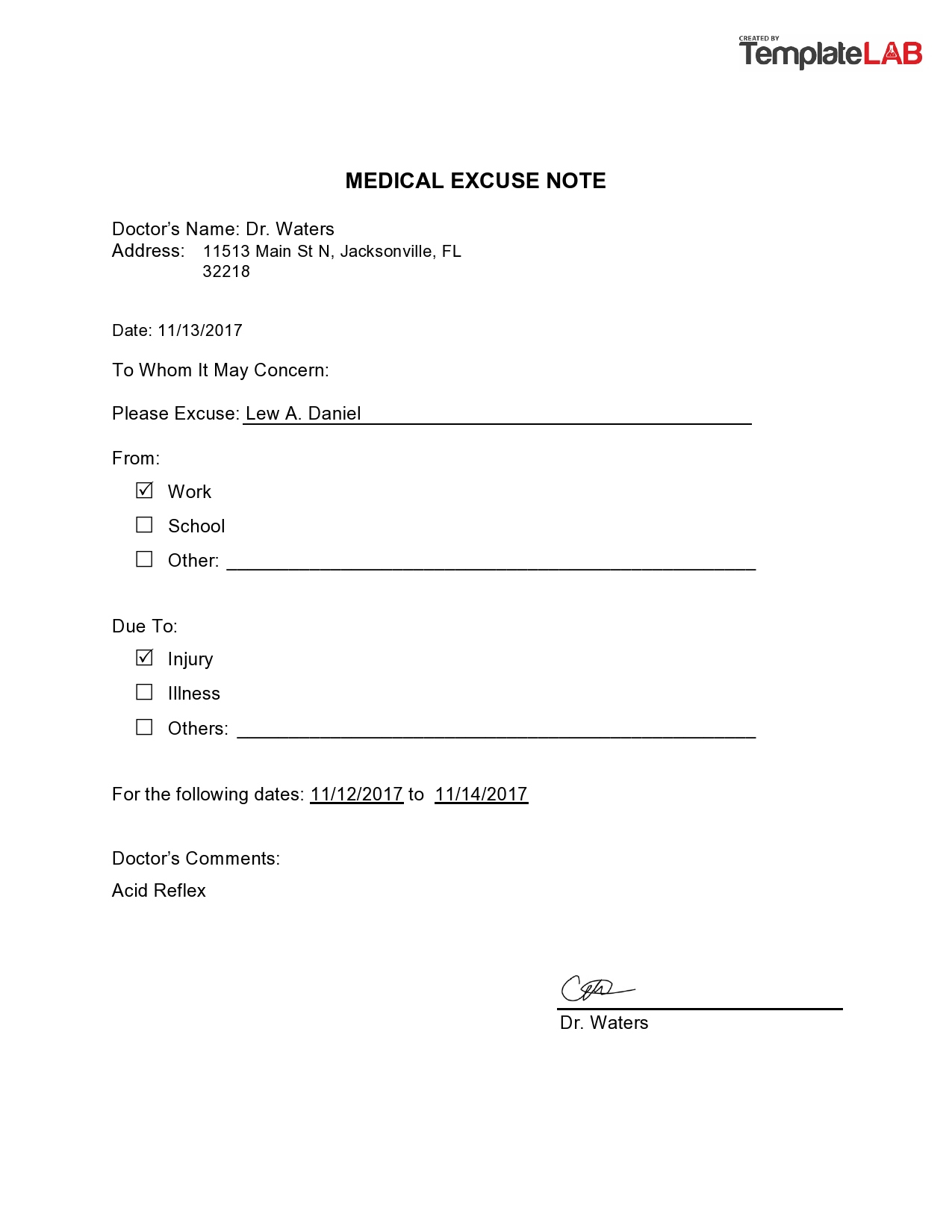36 Free Doctor Note Templates [For Work Or School] inside Doctor Notes For Free Printable