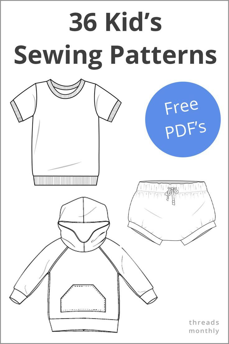 36 Free Printable Sewing Patterns For Kids, Babies &amp;amp; Toddlers intended for Free Printable Sewing Patterns