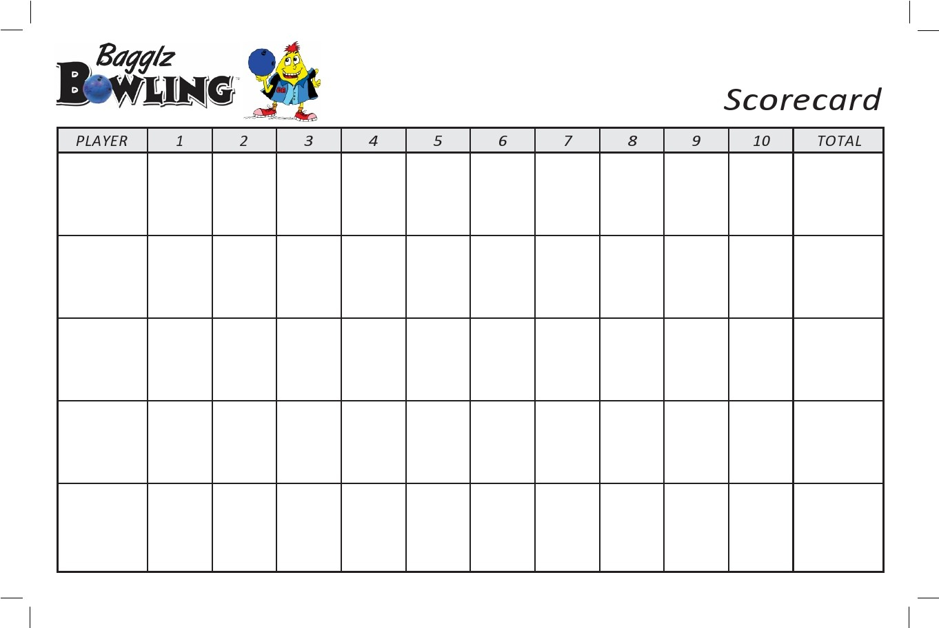 36 Printable Bowling Score Sheet Templates [&amp;amp; Examples] with regard to Free Printable Bowling Score Sheets