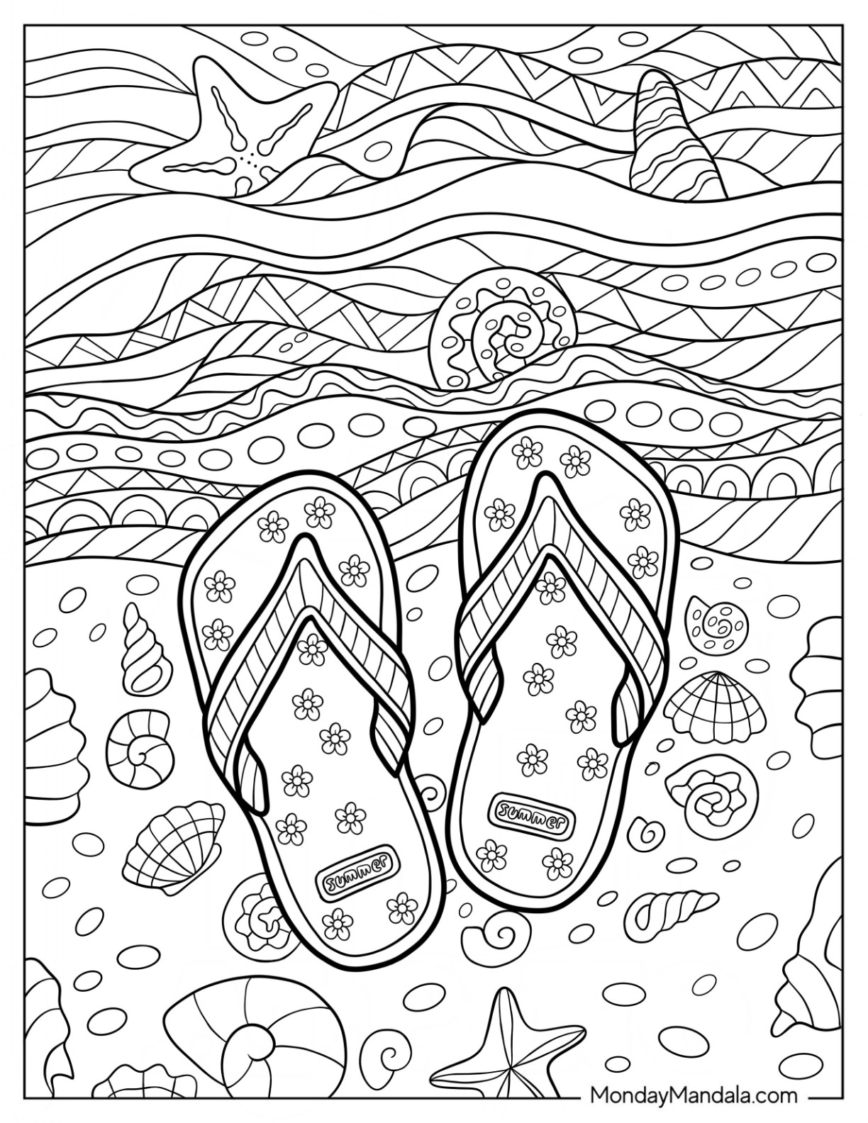 38 Summer Coloring Pages (Free Pdf Printables) inside Free Printable Summer Coloring Pages for Adults