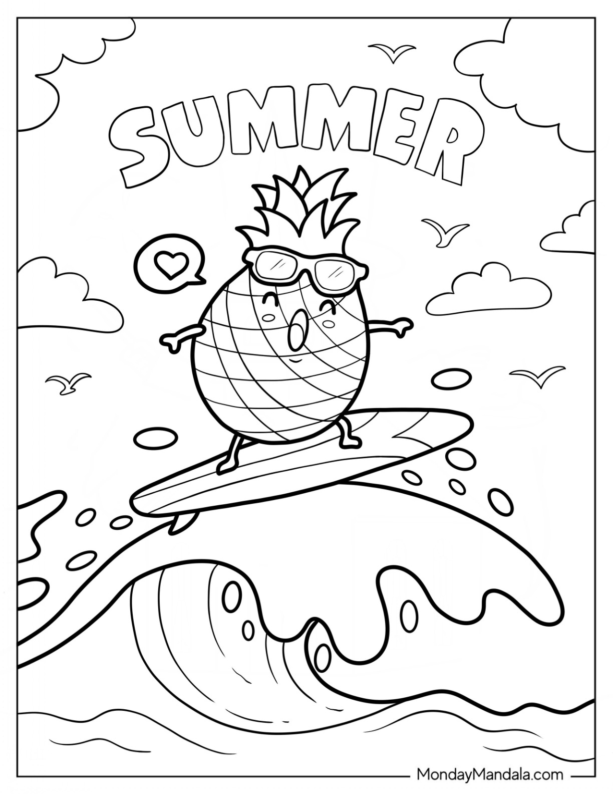 38 Summer Coloring Pages (Free Pdf Printables) with Free Printable Summer Coloring Pages for Adults