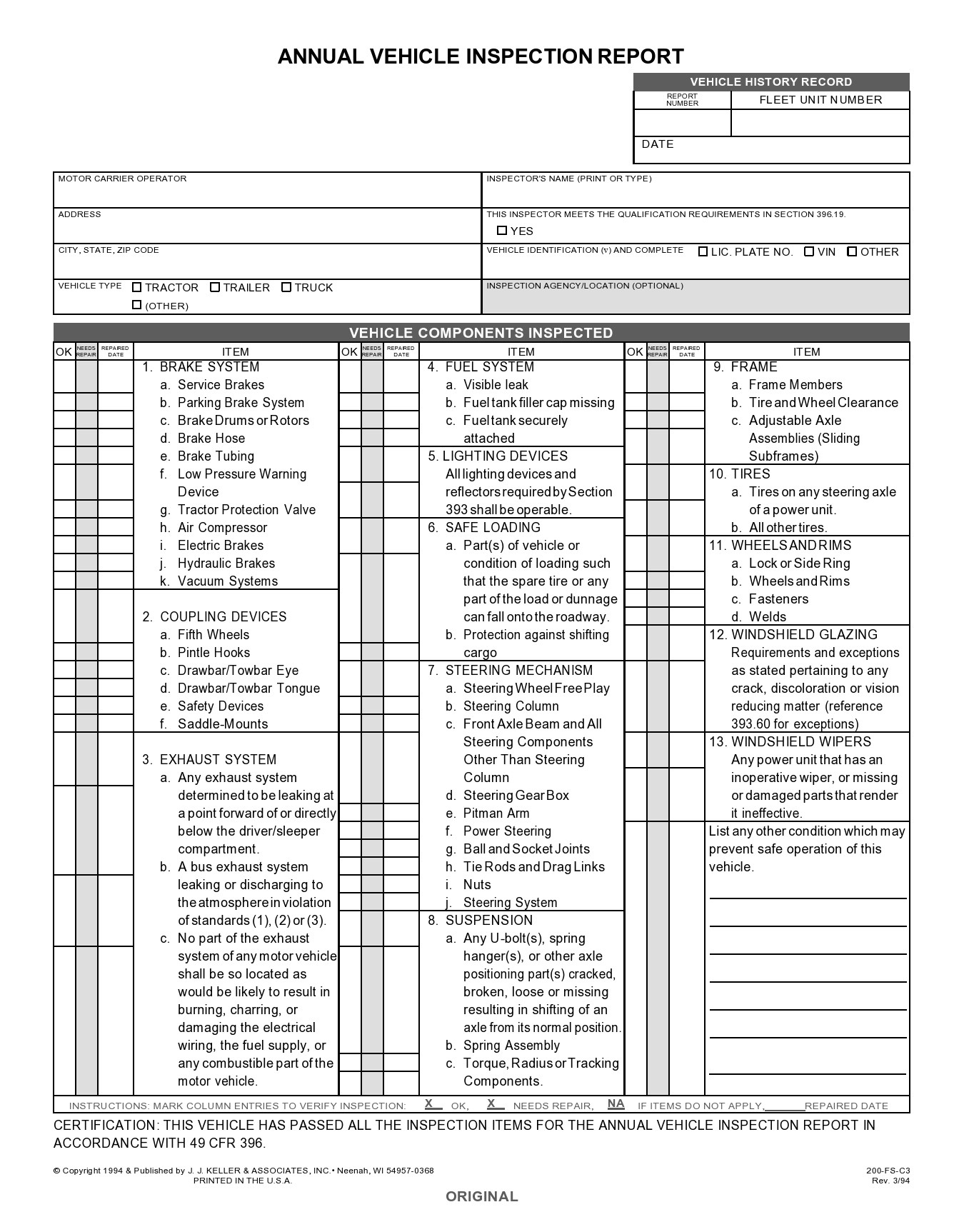 39 Best Vehicle Inspection Forms (Lyft, Uber, Etc.) ᐅ Templatelab within Free Printable Vehicle Inspection Form