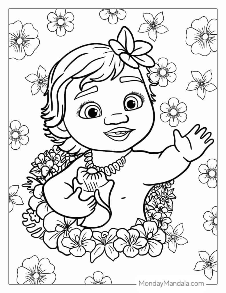 39 Moana Coloring Pages (Free Pdf Printables) | Moana Coloring intended for Moana Coloring Pages Free Printable