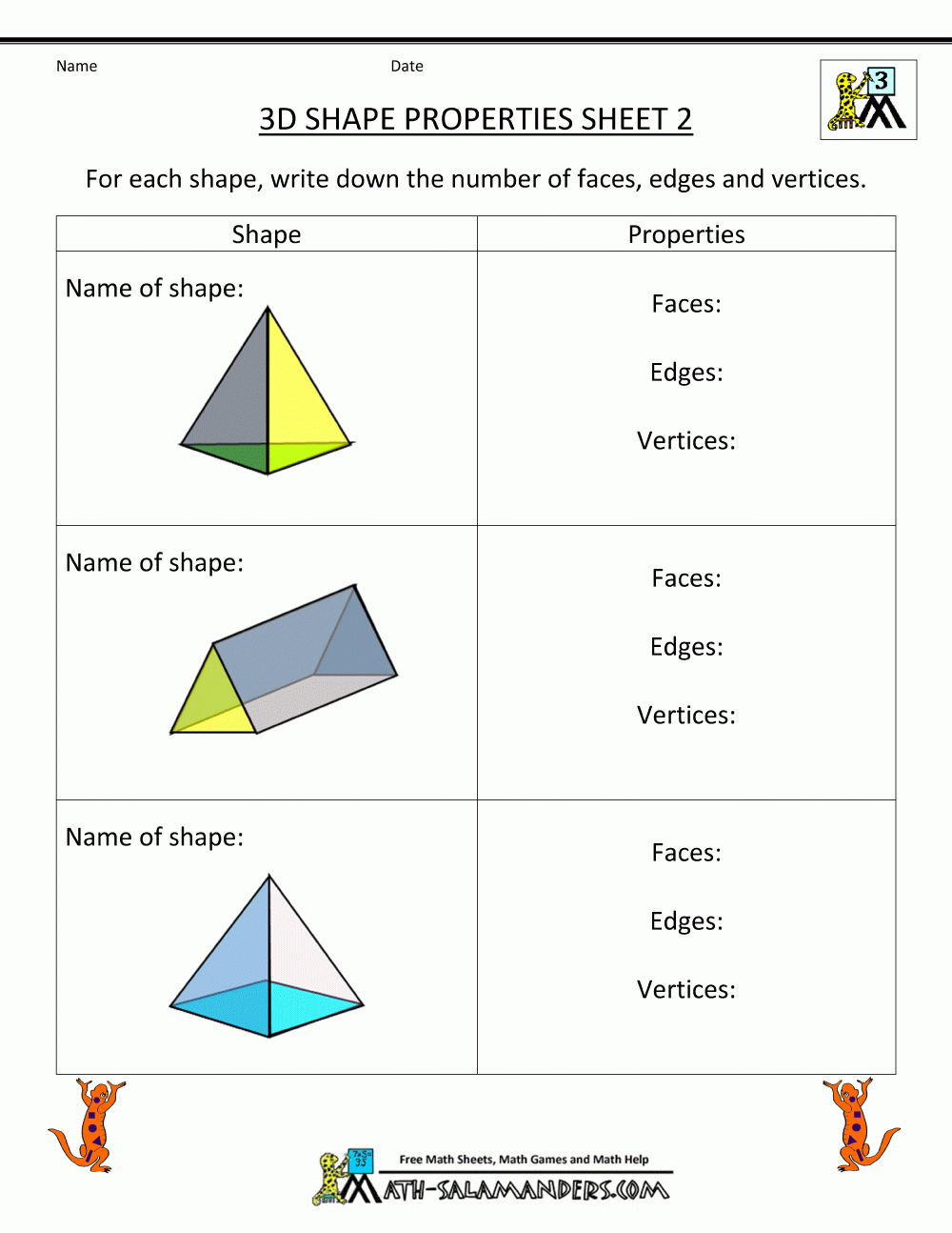 3Rd Grade Geometry Worksheets with Free Printable Geometry Worksheets For 3Rd Grade