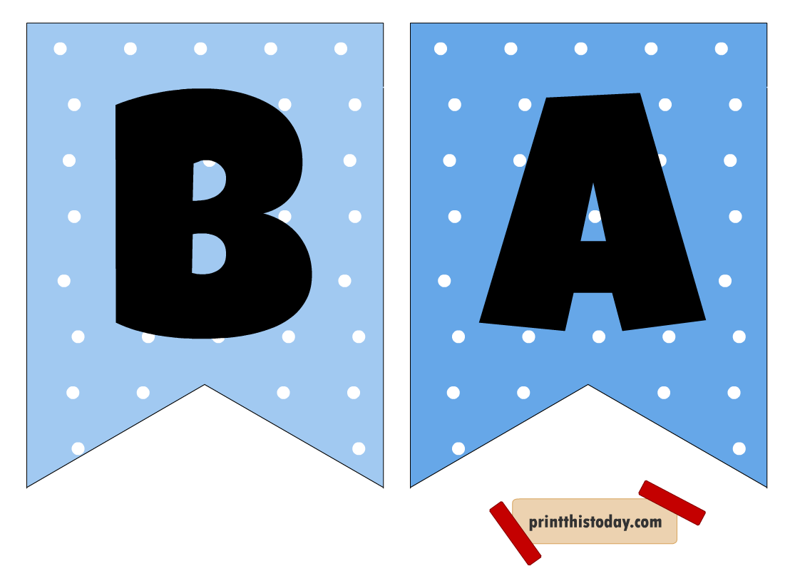 4 Free Printable Cute Baby Shower Banners with Free Printable Baby Shower Banner Letters