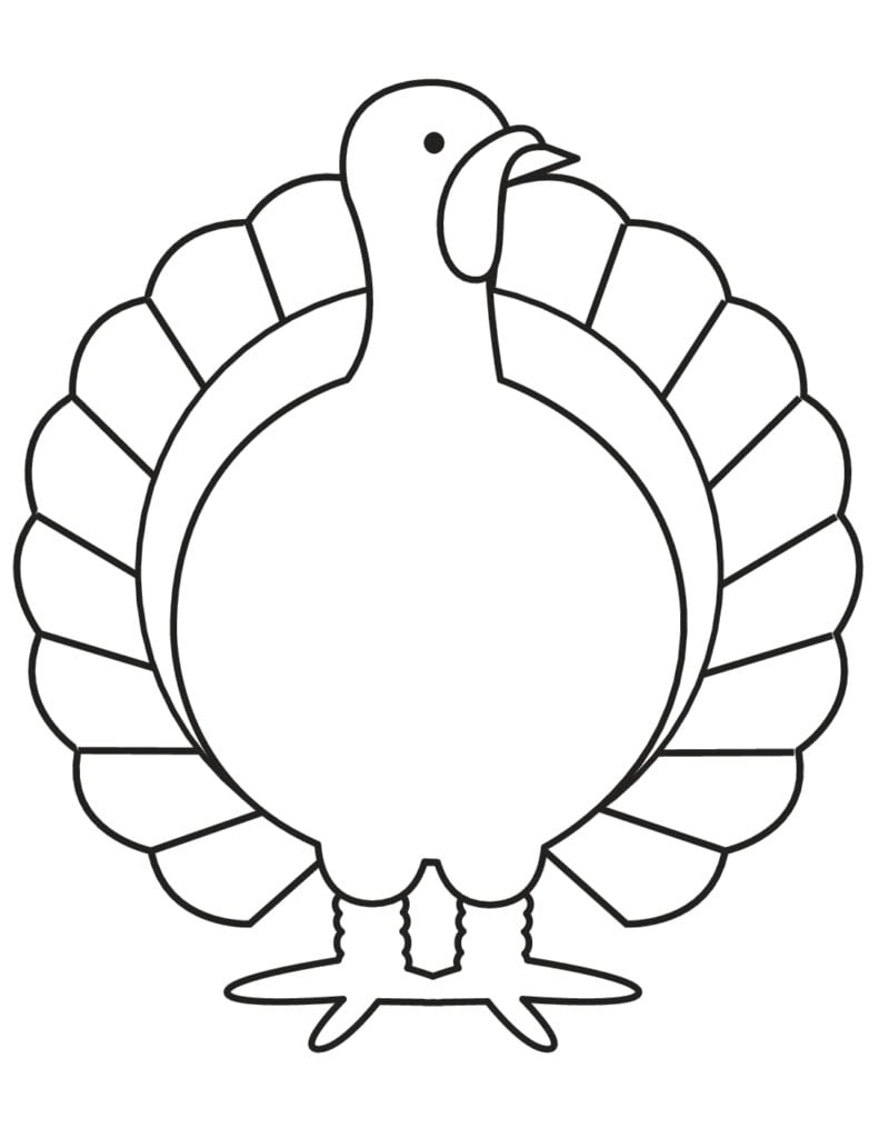 4 Free Turkey Printable Templates - Freebie Finding Mom regarding Free Printable Turkey Template