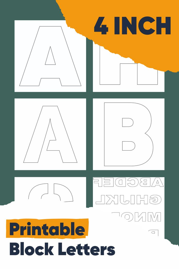 4 Inch Block Letters - 10 Free Pdf Printables | Printablee | Block within Free Printable 4 Inch Block Letters