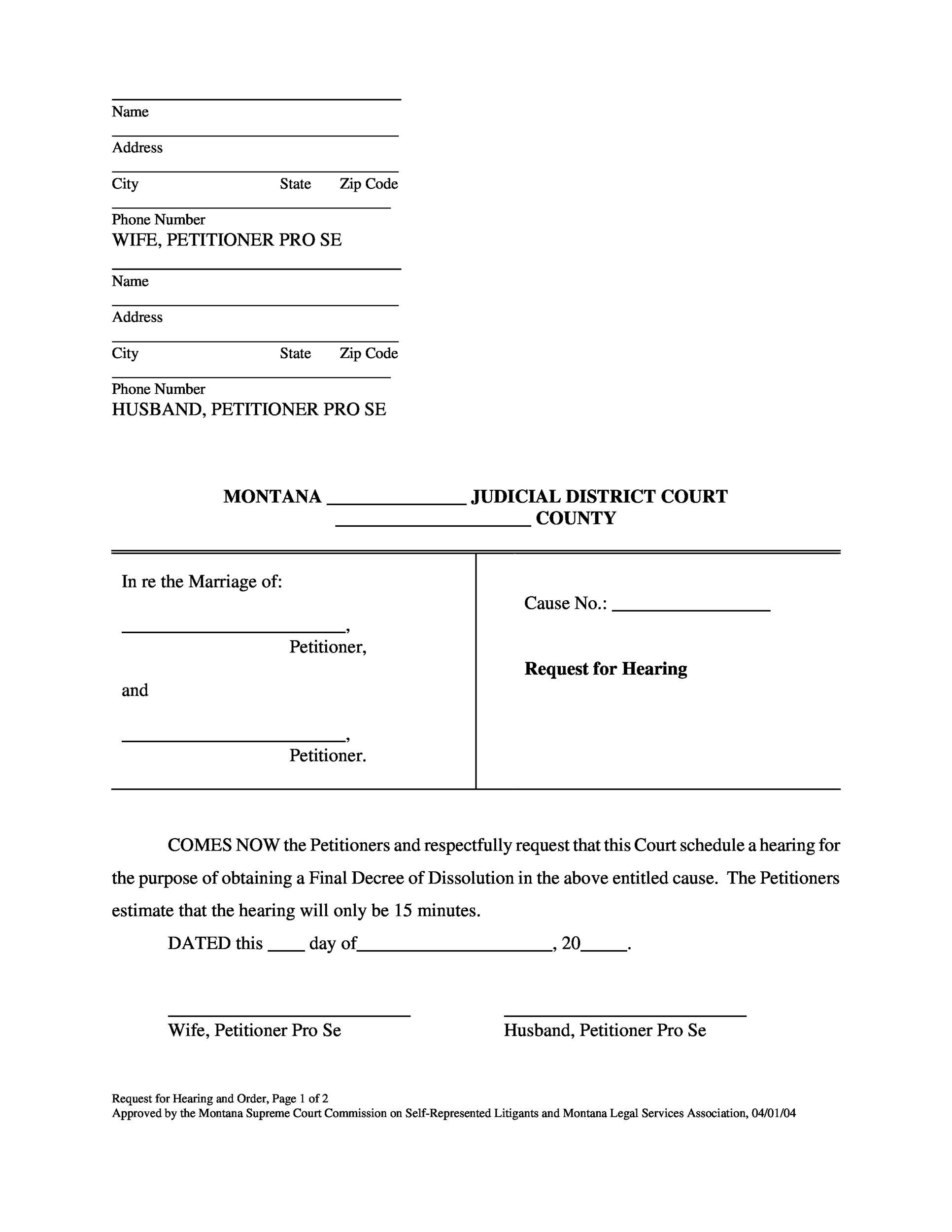 40 Free Divorce Papers (Printable) ᐅ Templatelab in Free Printable Divorce Decree Forms