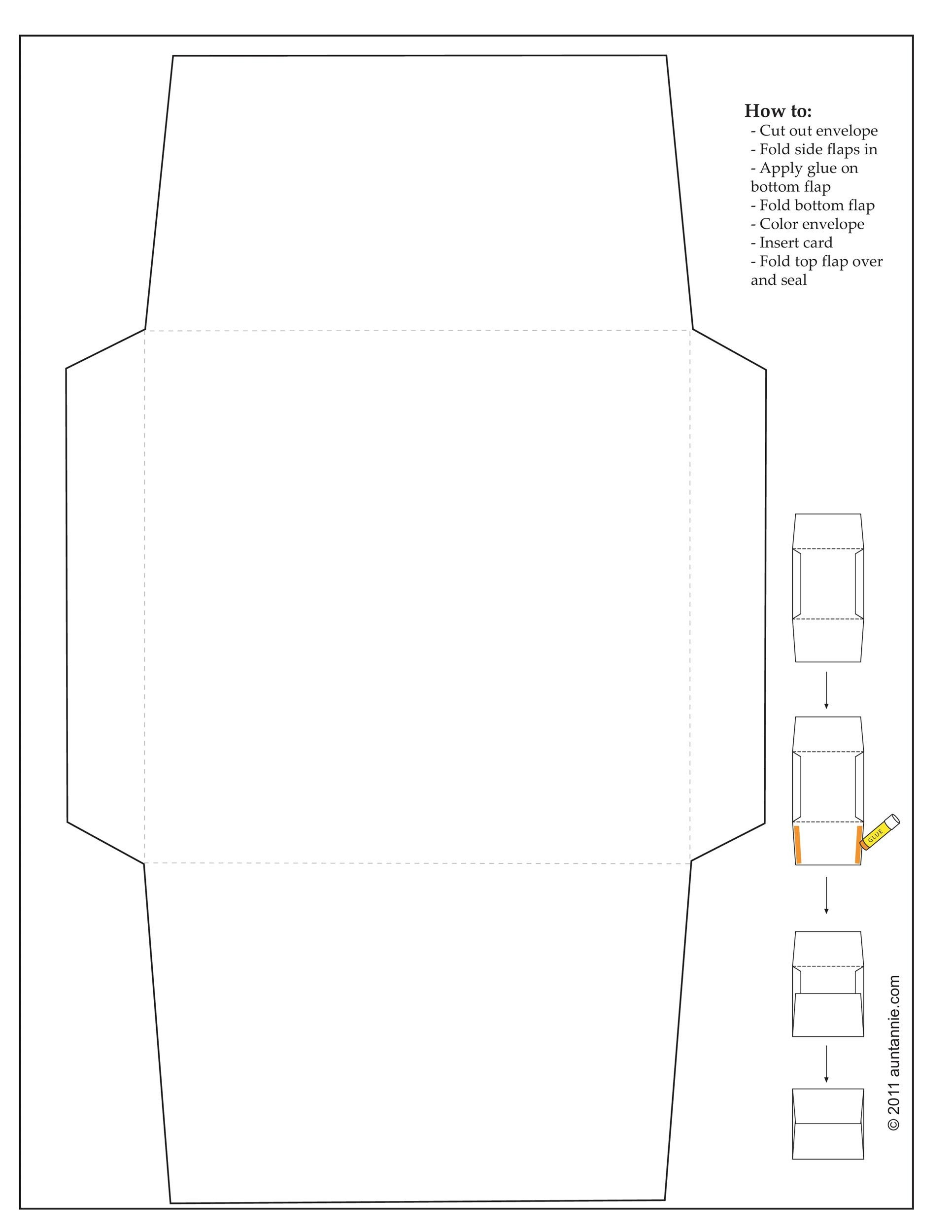 40+ Free Envelope Templates (Word + Pdf) ᐅ Templatelab within Free Printable Greeting Card Envelope Template