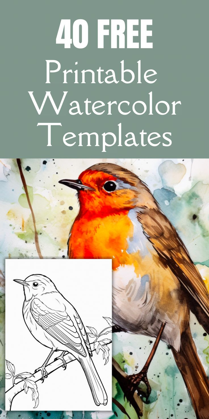 40 Free Printable Stencils For Watercolor Painting! - Artsydee with regard to Free Printable Stencils For Painting