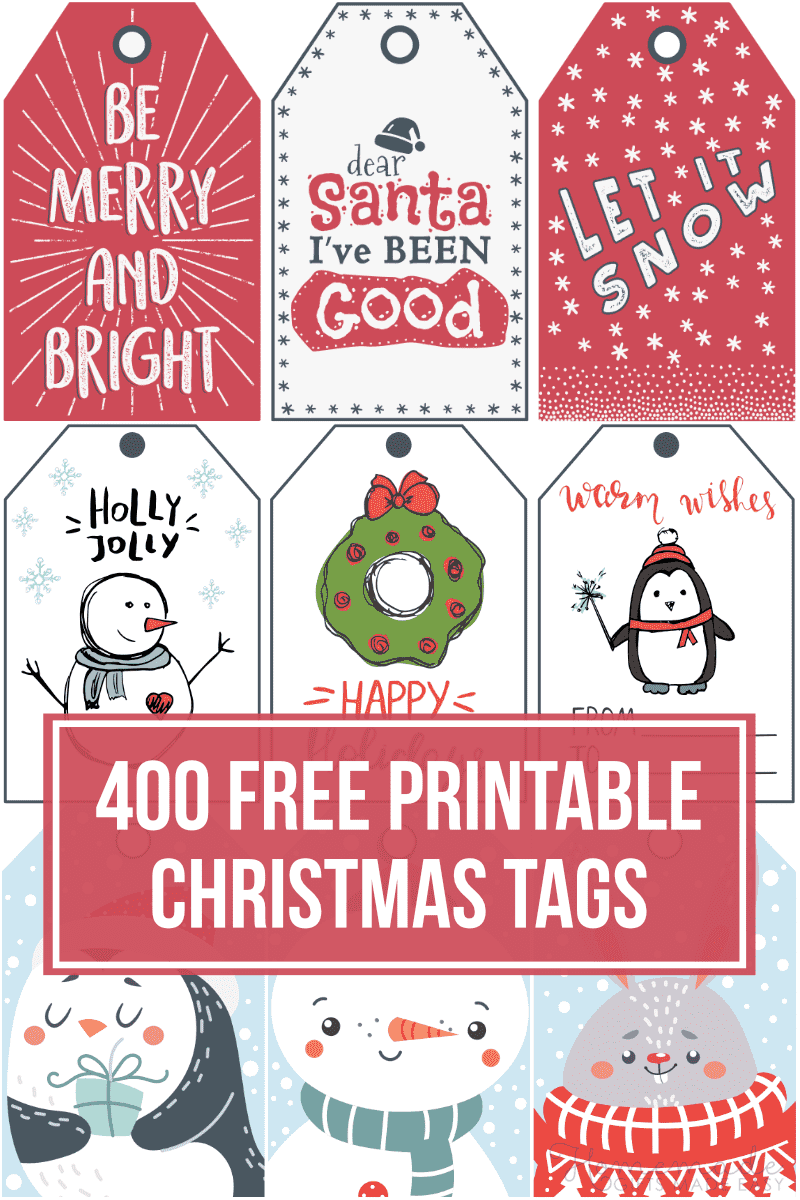 400 Free Printable Christmas Tags For Your Holiday Gifts inside Free Printable Christmas Price Tags