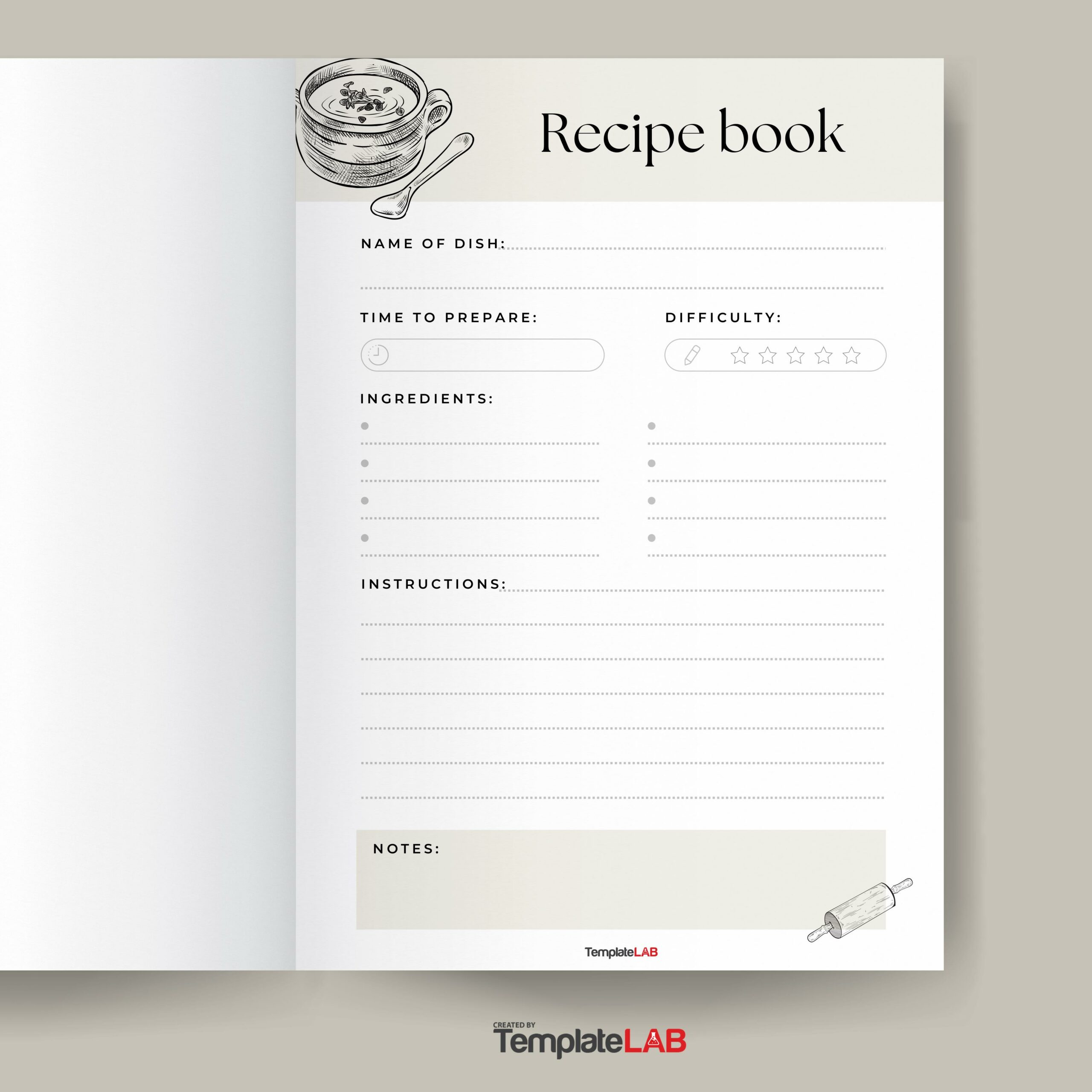 42 Perfect Cookbook Templates [+Recipe Book &amp; Recipe Cards] regarding Free Recipe Book Templates Printable