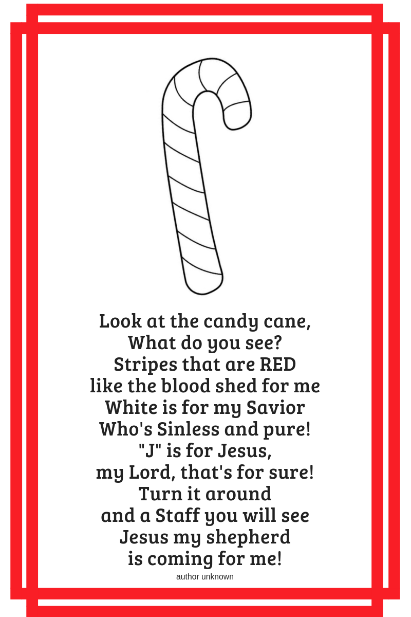 5 Educational Ways To Focus On Jesus This Christmas | Christmas inside Free Printable Candy Cane Poem