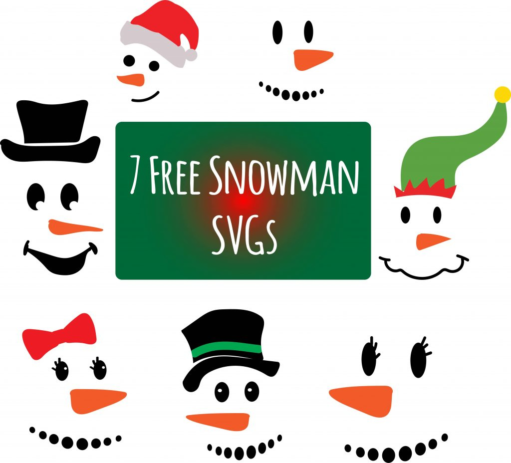 5 Paper Snowman Crafts in Free Printable Snowman Face Stencils