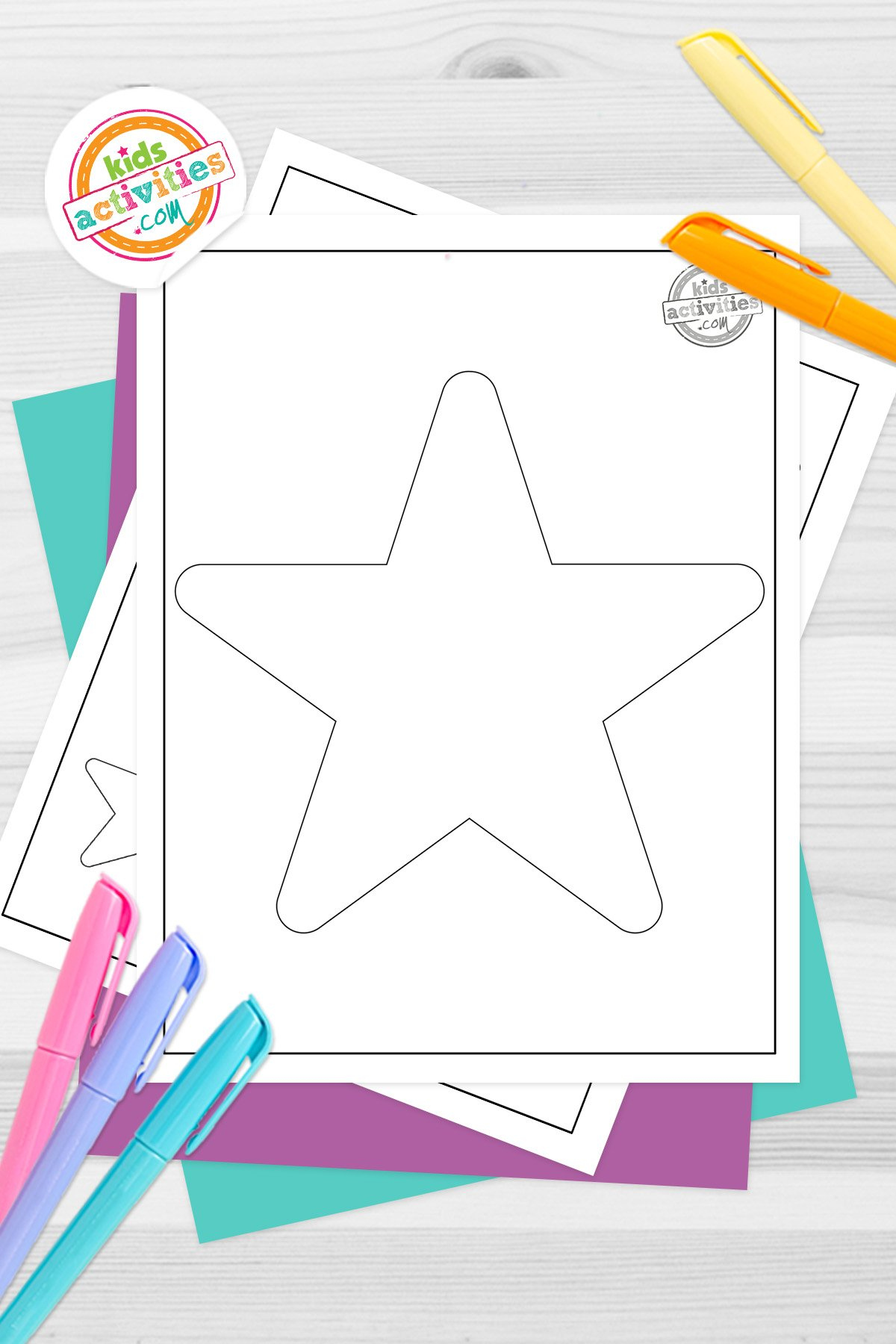 5-Point Star Template {Free Printable} | Kids Activities Blog with regard to Kidsactivitiesblog Com Free Printables