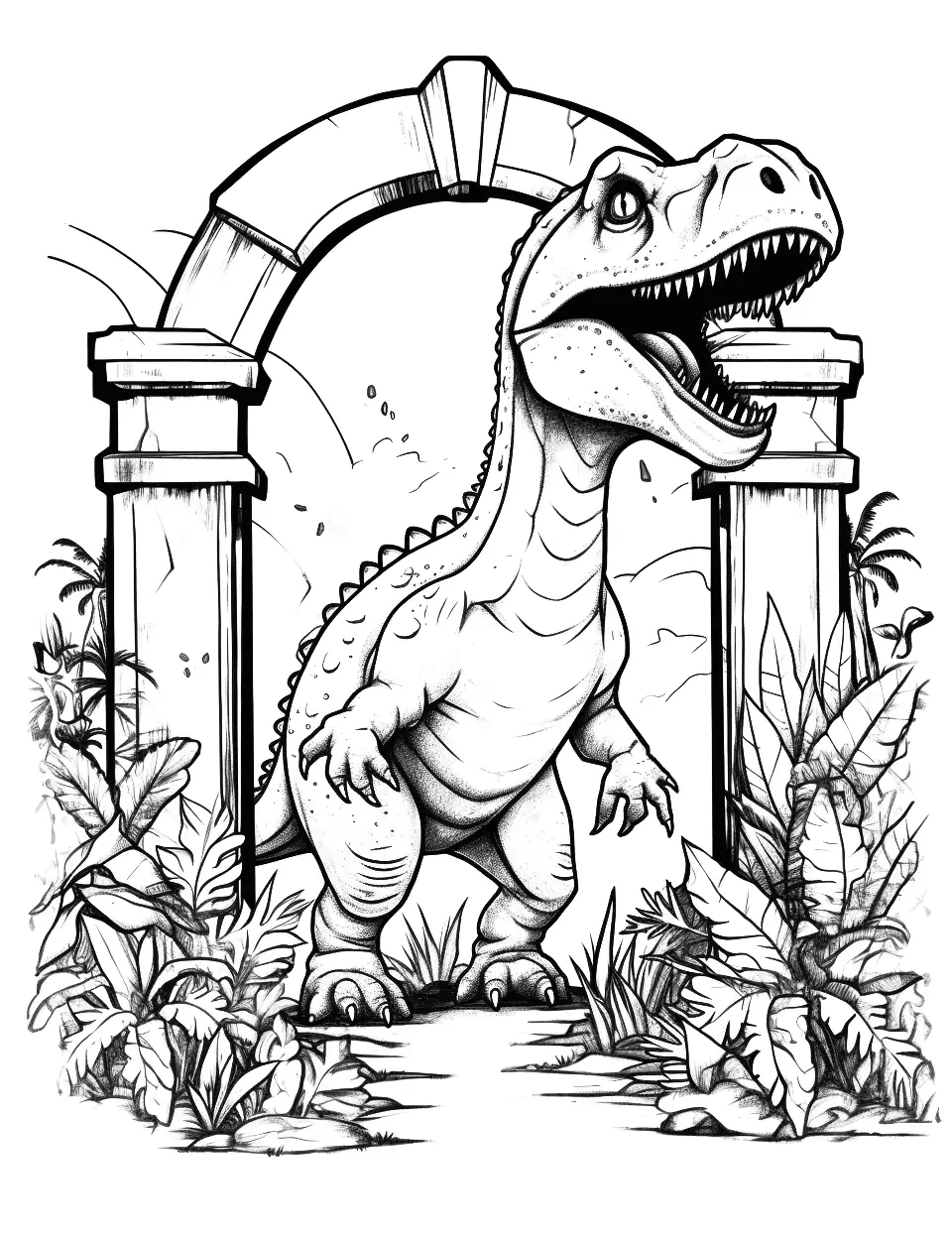 50 Dinosaur Coloring Pages: Free Printable Sheets within Free Printable Dinosaur Coloring Pages