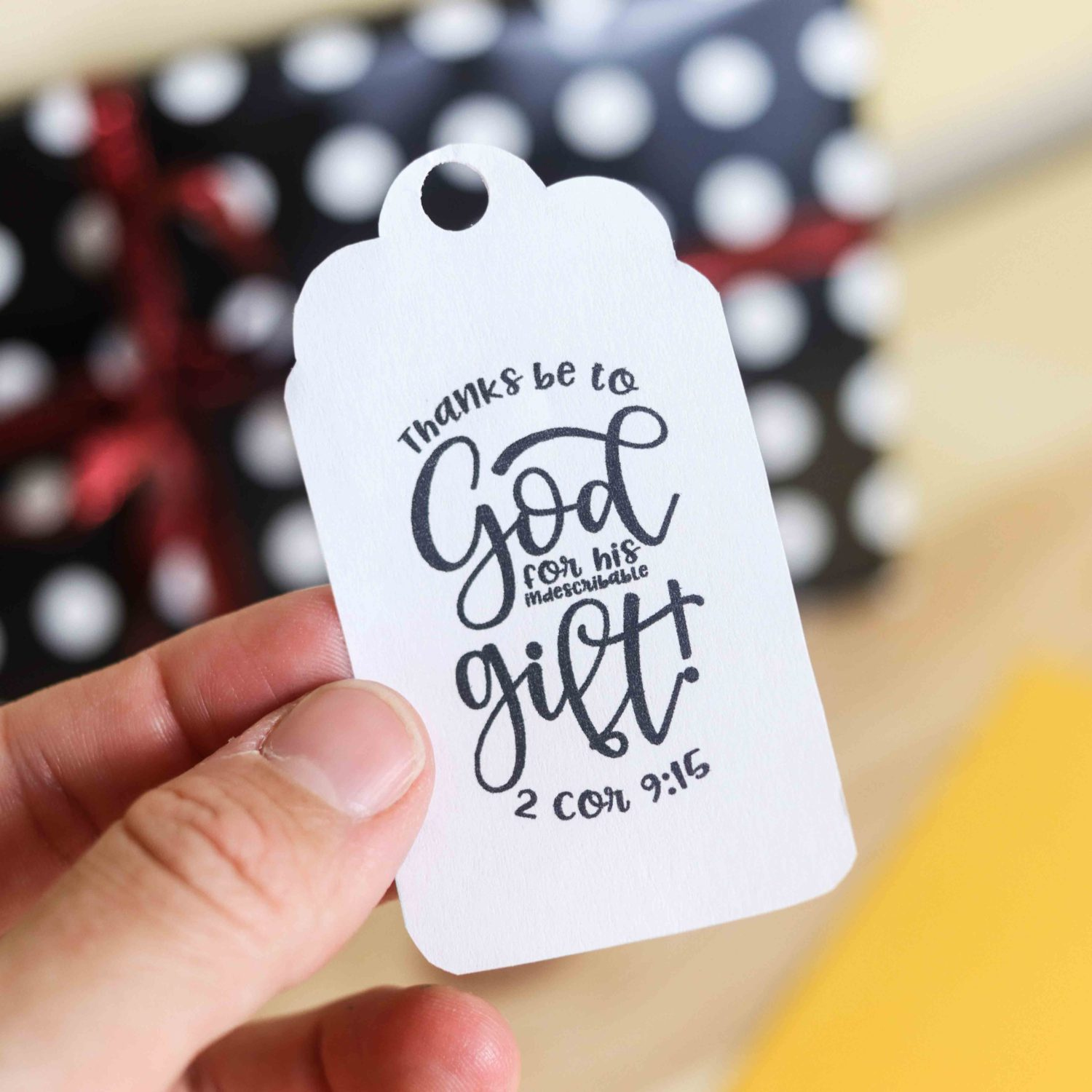 50+ Free Printable Christmas Gift Tags (Also Blank Templates for Free Printable Christian Christmas Gift Tags