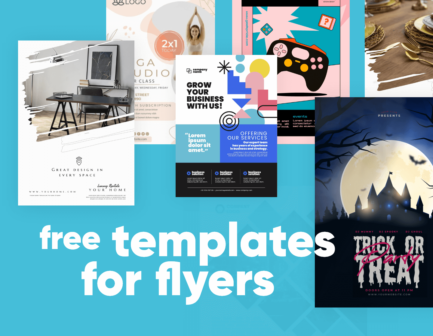 50 Free Templates For Flyers To Customize And Print For Every Occasion regarding Free Printable Flyer Maker