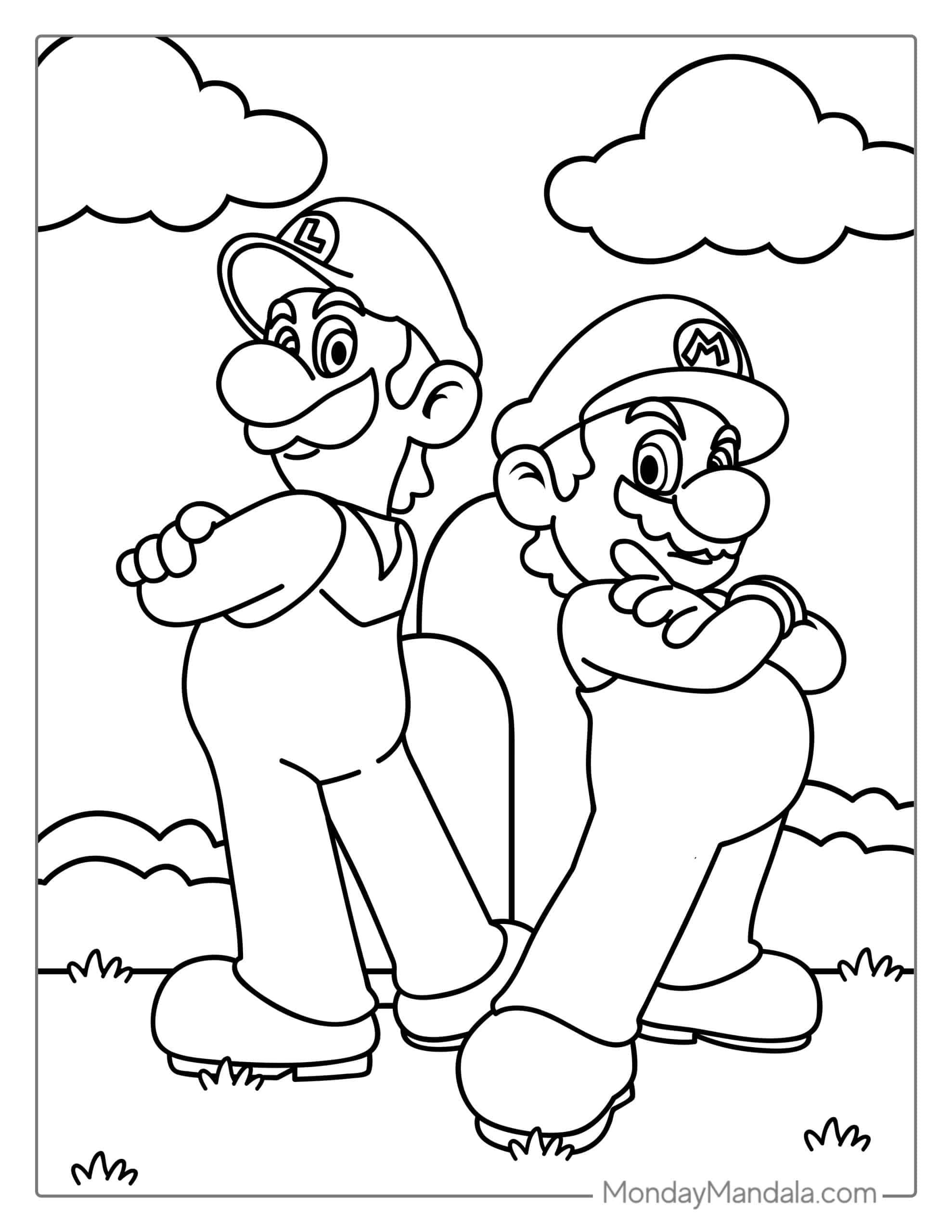 50 Mario Coloring Pages (Free Pdf Printables) | Super Mario pertaining to Mario Coloring Pages Free Printable