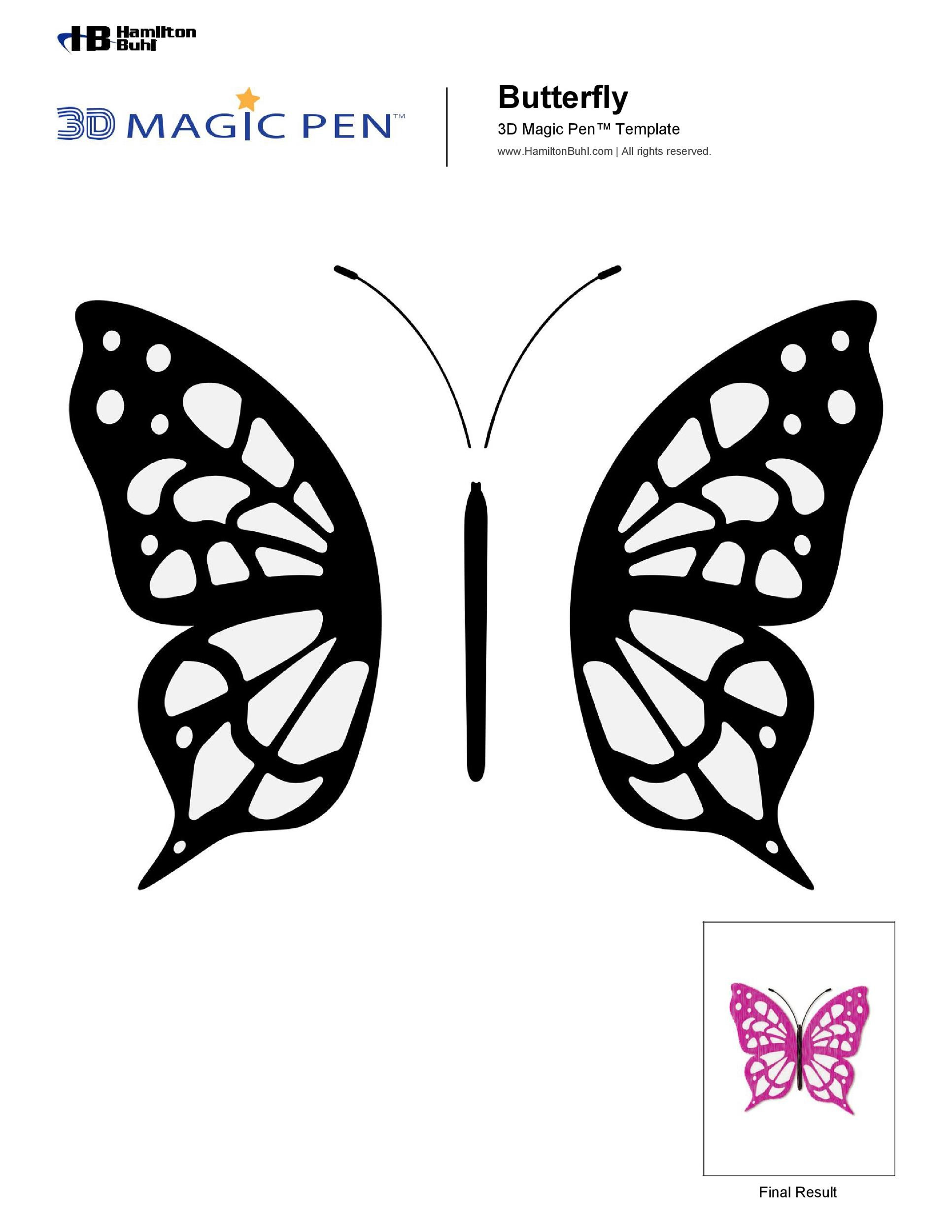 50 Printable &amp;amp; Cut Out Butterfly Templates 🦋 ᐅ Templatelab for Free Printable Butterfly Wings