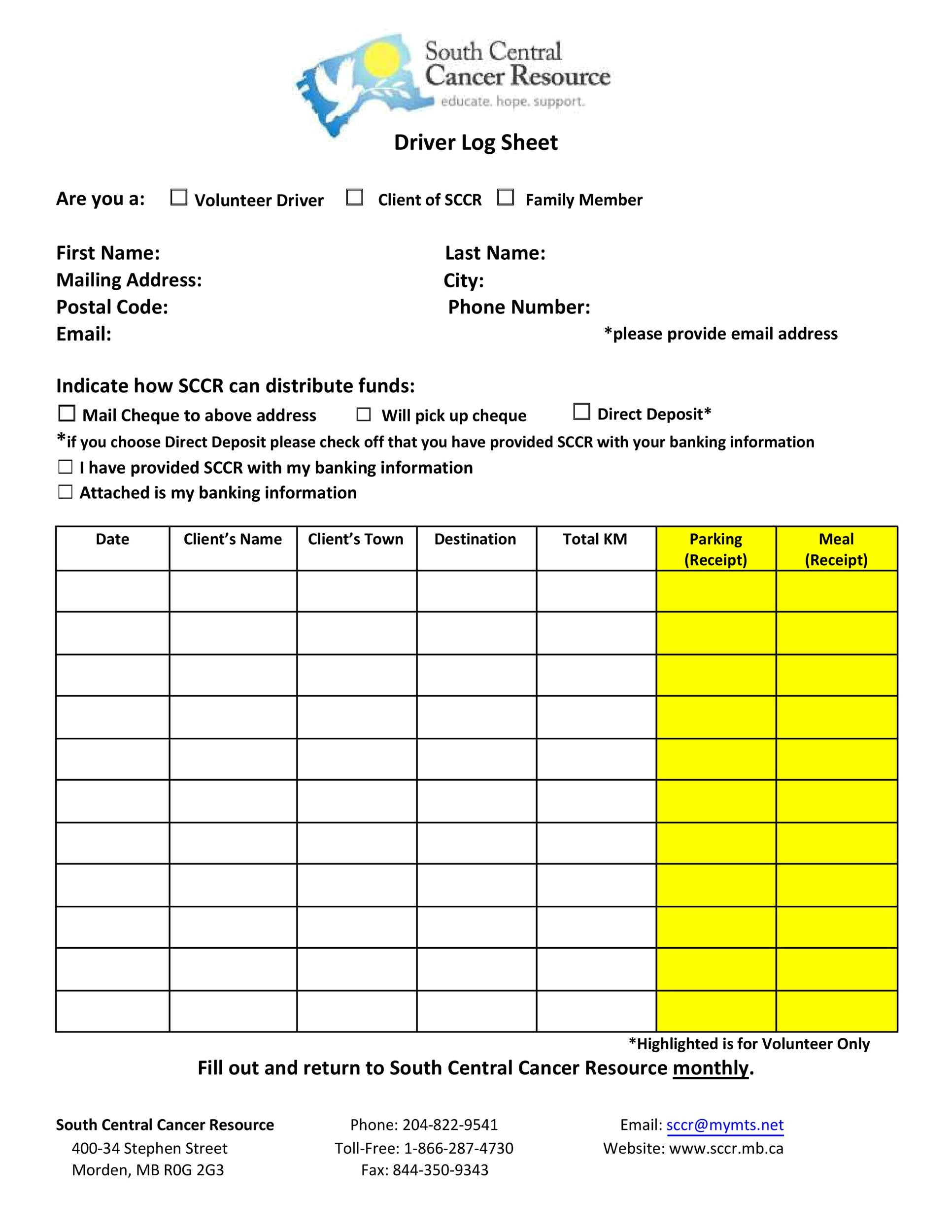 50 Printable Driver&amp;#039;S Daily Log Books [Templates &amp;amp; Examples] within Free Printable Driver&amp;#039;S Daily Log Sheet