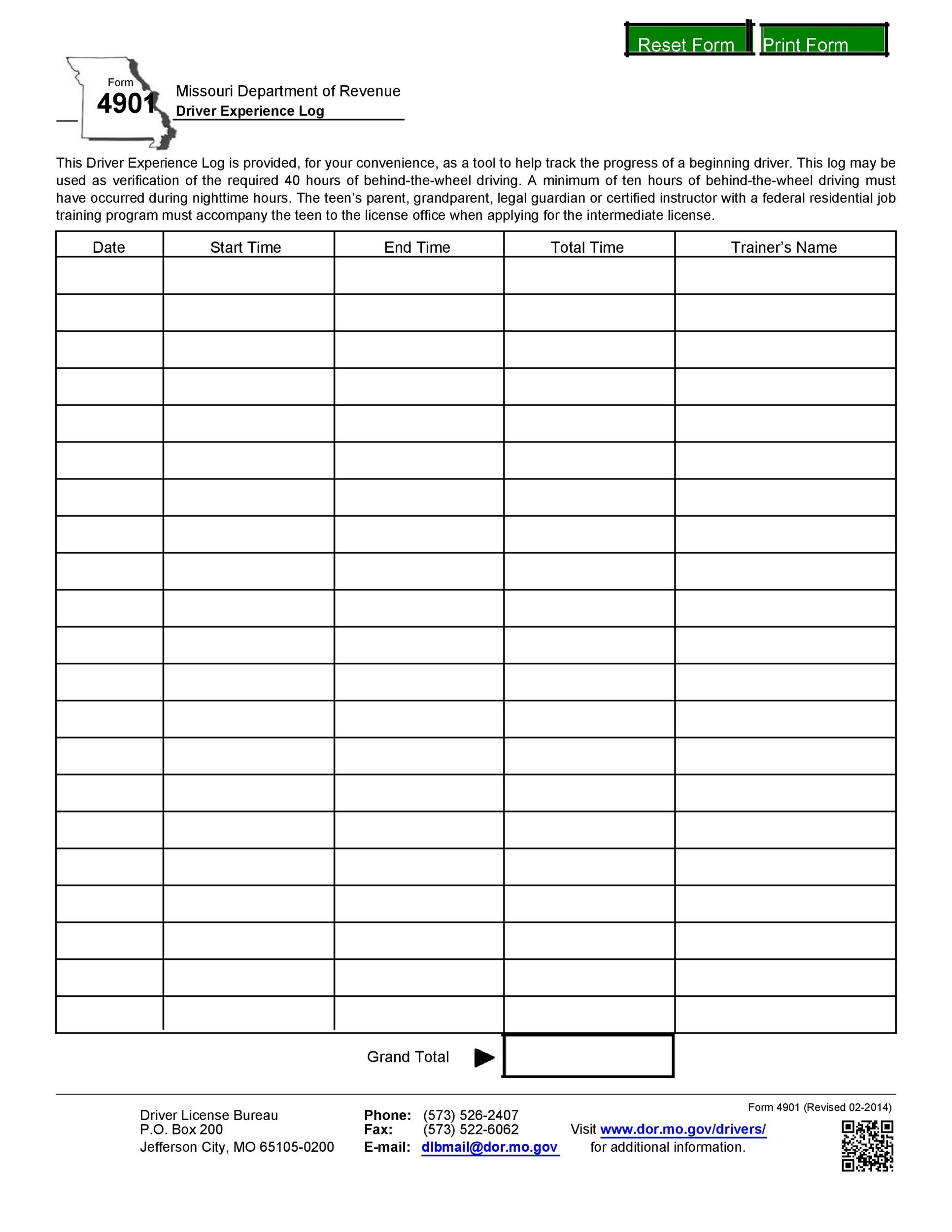 50 Printable Driver&amp;#039;S Daily Log Books [Templates &amp;amp; Examples] within Free Printable Driver&amp;#039;S Daily Log Sheet