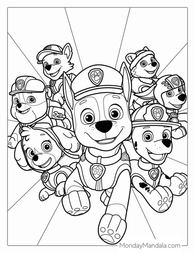 58 Paw Patrol Coloring Pages (Free Pdf Printables) pertaining to Paw Patrol Free Printables