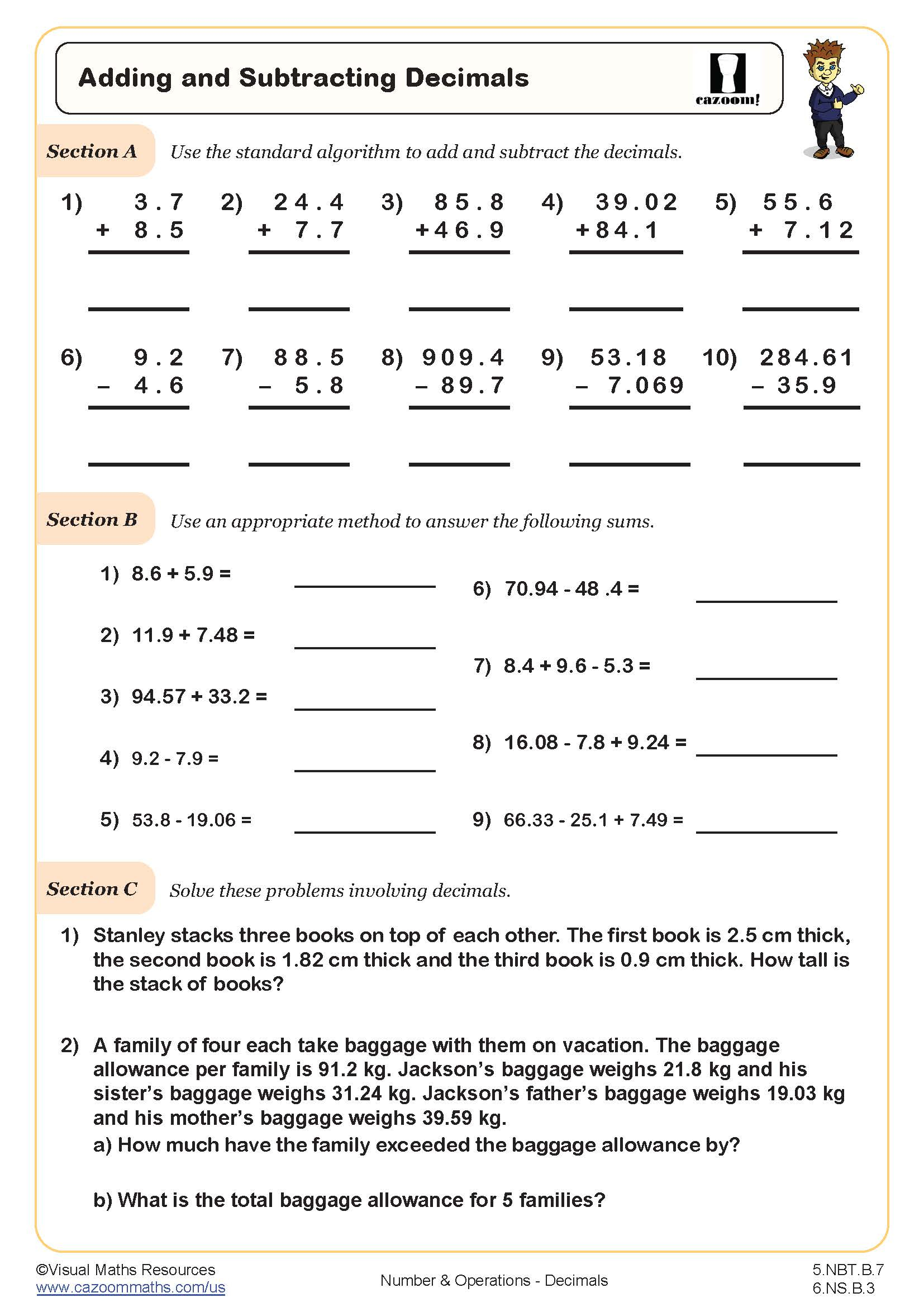 5Th Grade Math Worksheets Pdf | Printable Pdf Worksheets in Free Printable 5th Grade Math Worksheets