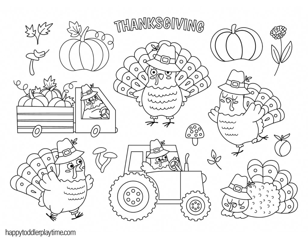 60+ Easy Thanksgiving Crafts For Kids - Happy Toddler Playtime with Free Printable Thanksgiving Crafts for Kids