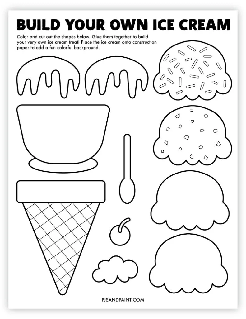 60 Free Printable &amp;quot;Build Your Own&amp;quot; Crafts - Pjs And Paint throughout Free Printable Crafts