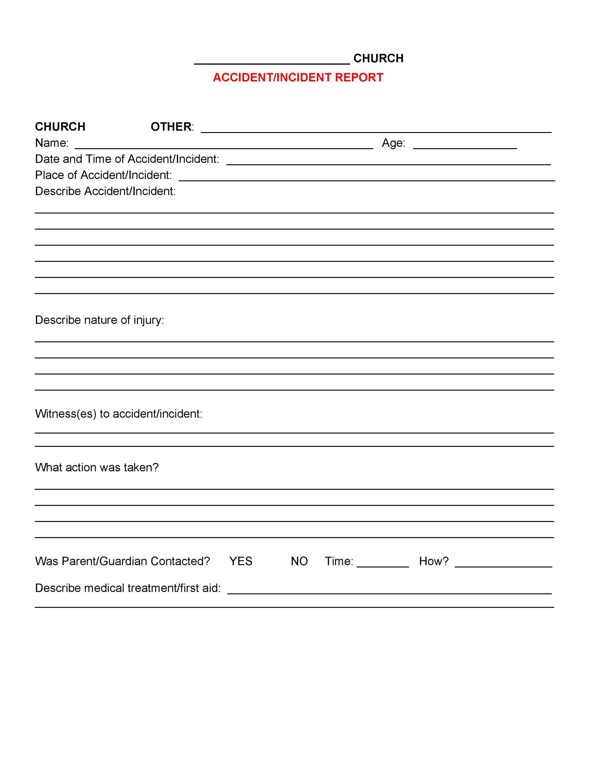 60+ Incident Report Template [Employee, Police, Generic] ᐅ pertaining to Free Printable Incident Report Form