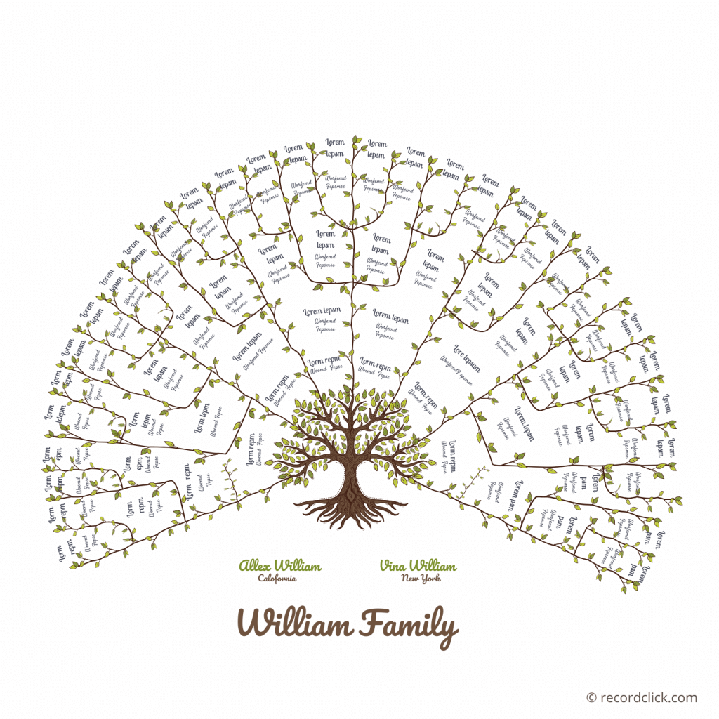 61 Free Family Tree Templates - Printable / Downloadable / Editable throughout Free Printable Family Tree Charts