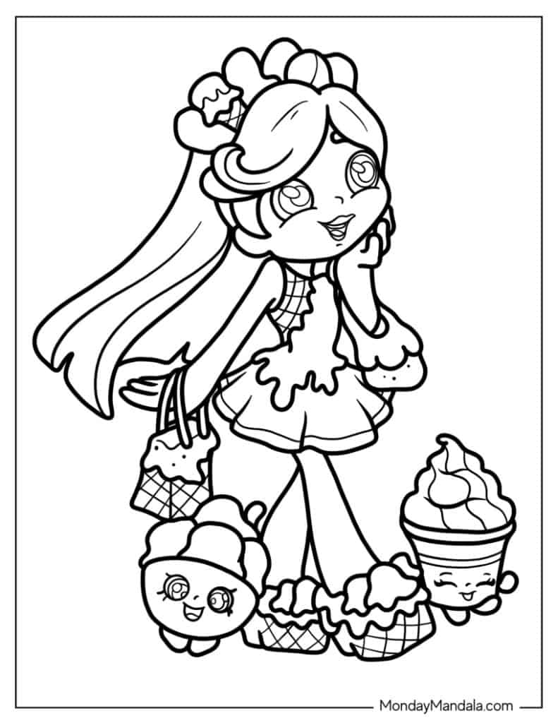 66 Shopkins Coloring Pages (Free Pdf Printables) for Free Shopkins Coloring Printables