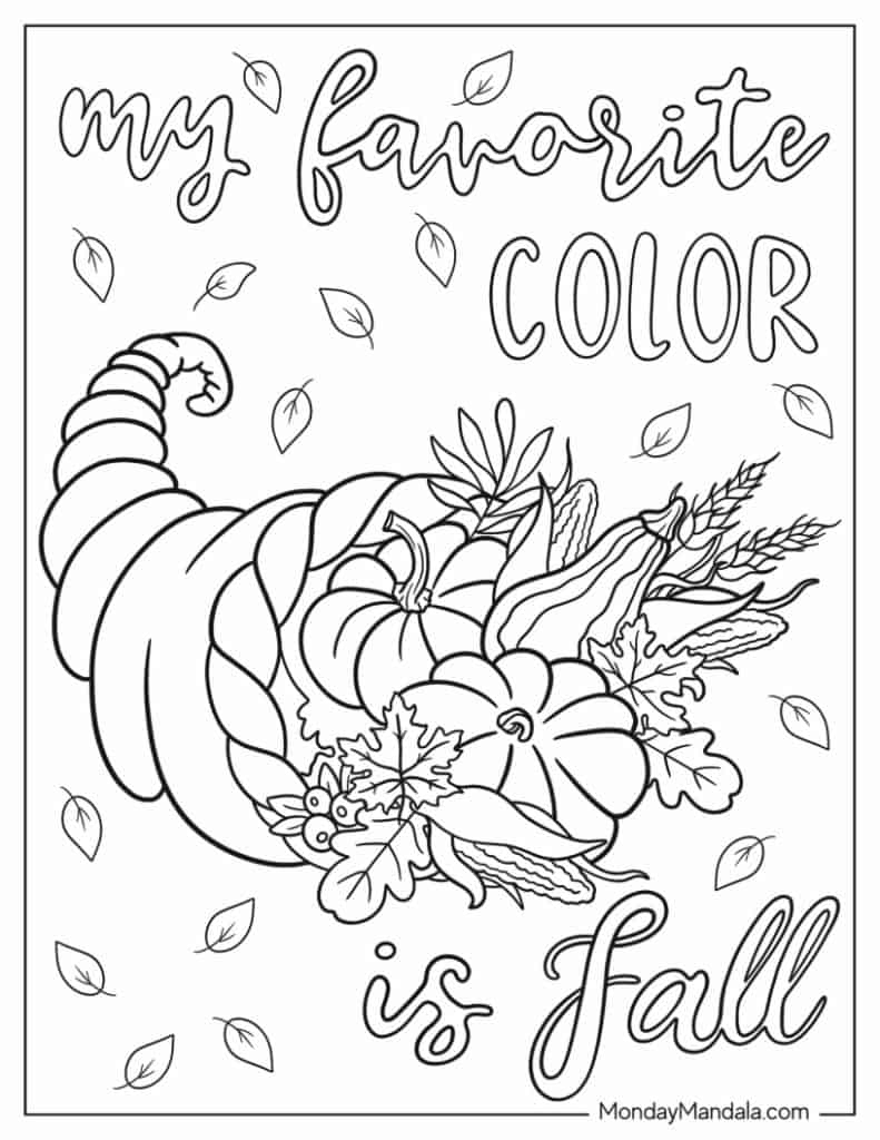 68 Autumn &amp;amp; Fall Coloring Pages (Free Pdf Printables) throughout Free Printable Coloring Pages Fall Season