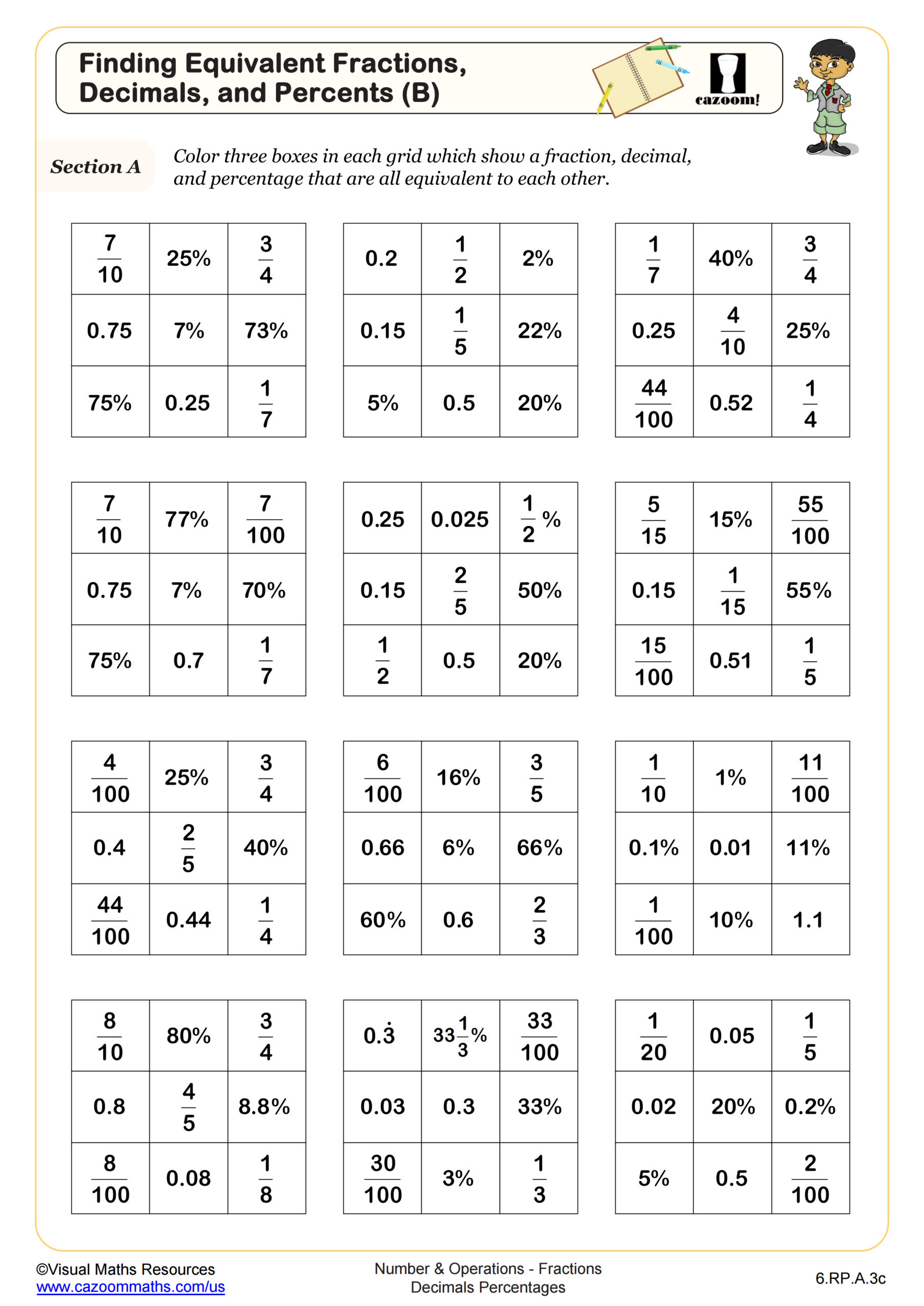 6Th Grade Math Worksheets | Printable Pdf Worksheets regarding Year 6 Maths Worksheets Free Printable