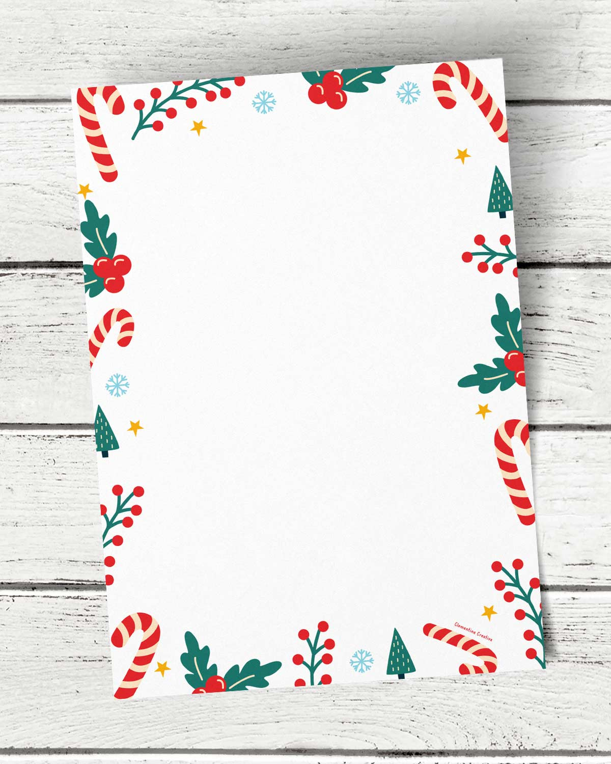 7 Cute Christmas Border Papers (Free Printable Templates pertaining to Free Printable Page Borders Christmas