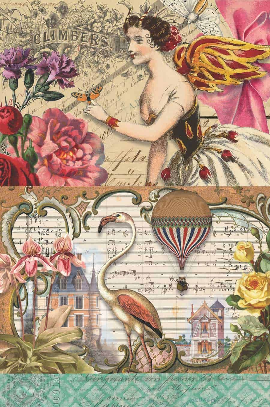 7 Free Creative Collage Sheet Printables For Decoupage Tissue regarding Free Printable Decoupage Images