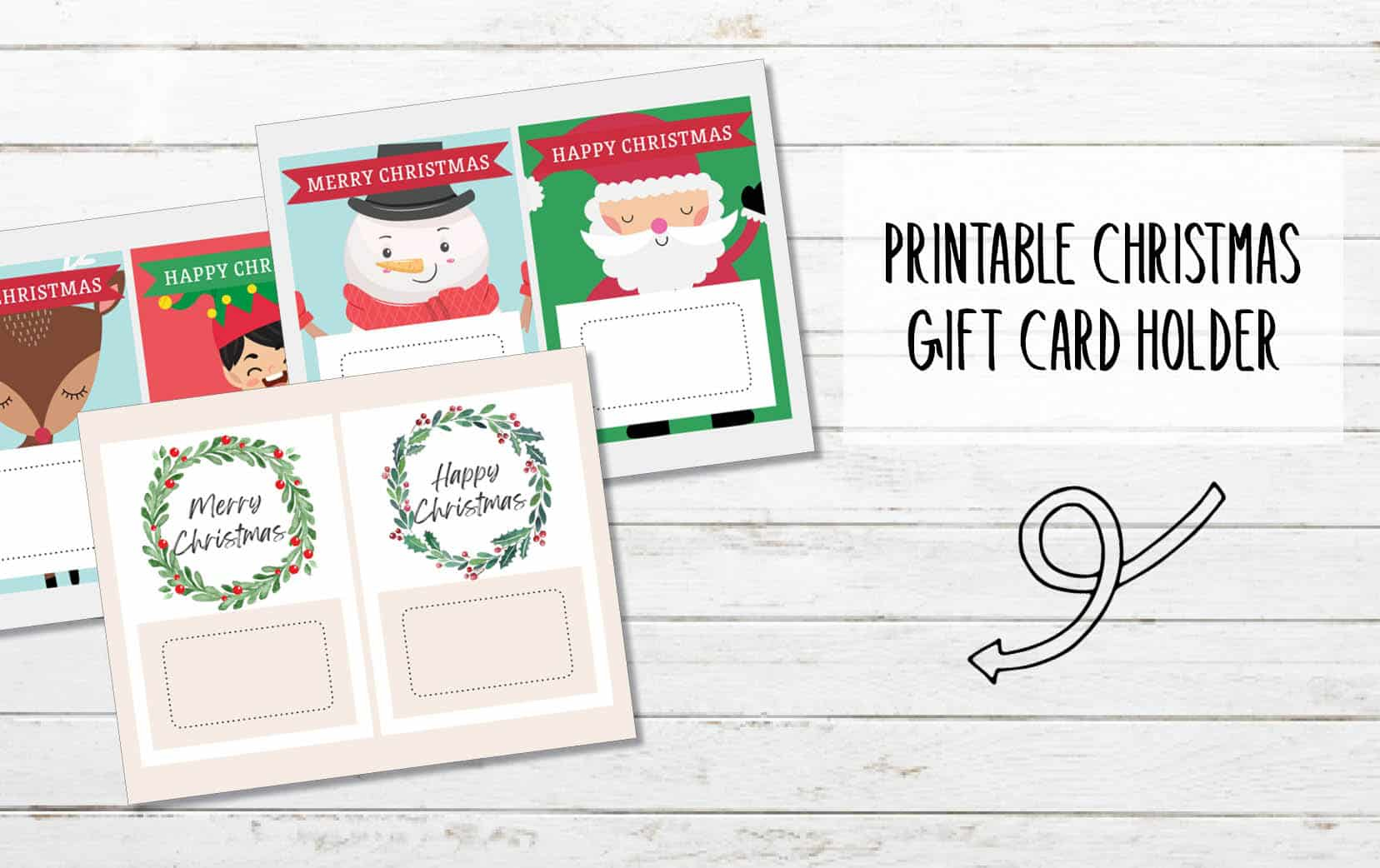 7 Free Printable Christmas Gift Card Holders - My Printable Home with Free Printable Christmas Gift Card Envelopes