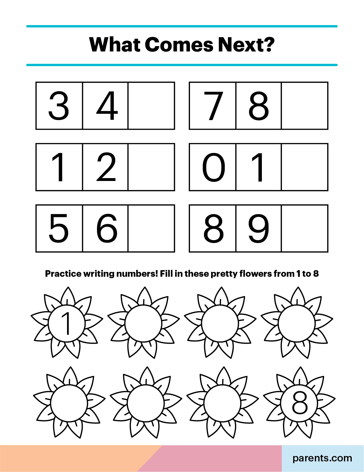 7 Kindergarten Math Worksheets To Print At Home with Free Printable Kindergarten Math Activities