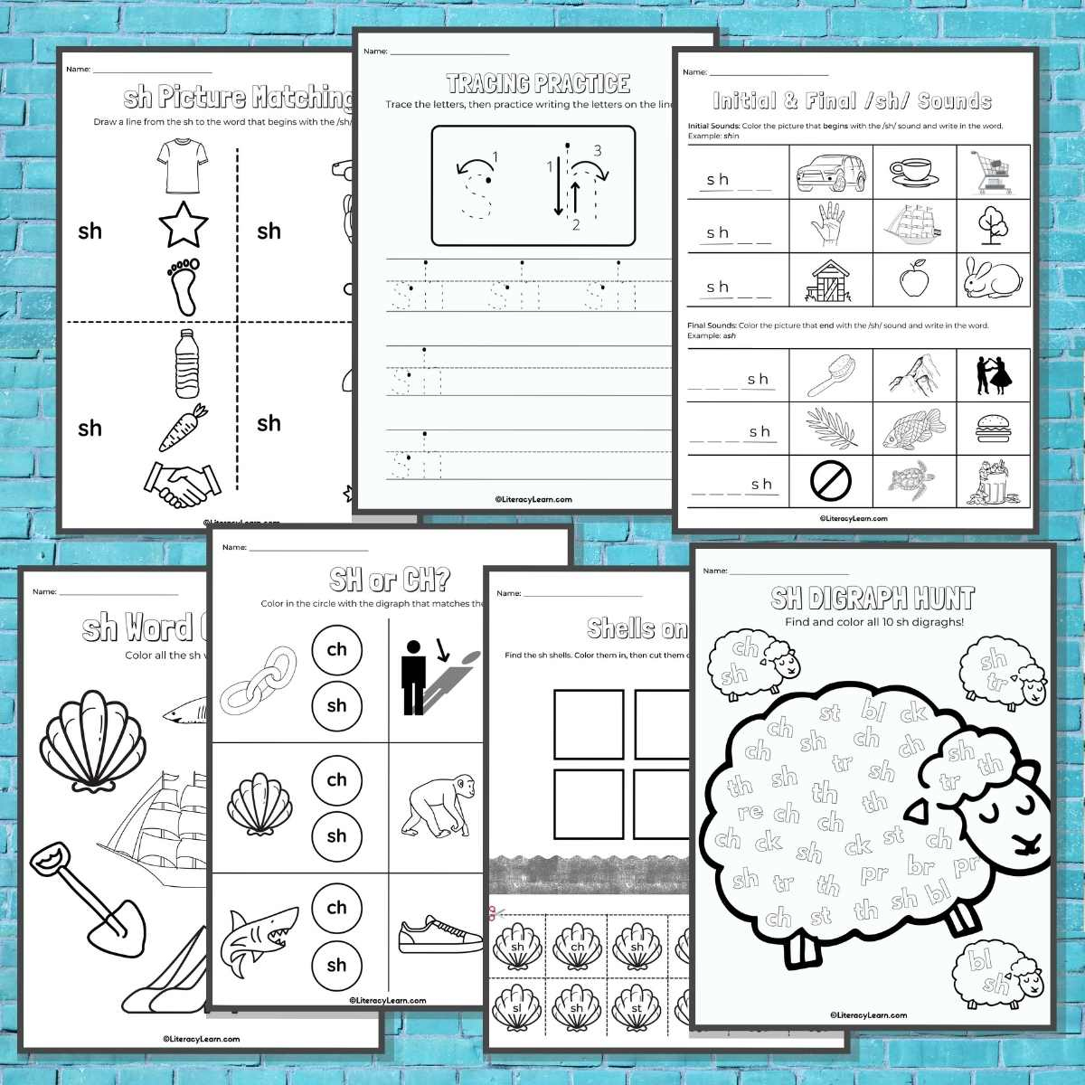 7 Sh Worksheets For Digraph Learning - Literacy Learn with regard to Sh Worksheets Free Printable