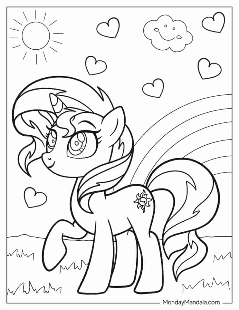 70 My Little Pony Coloring Pages (Free Pdf Printables) for Free Printable Coloring Pages Of My Little Pony